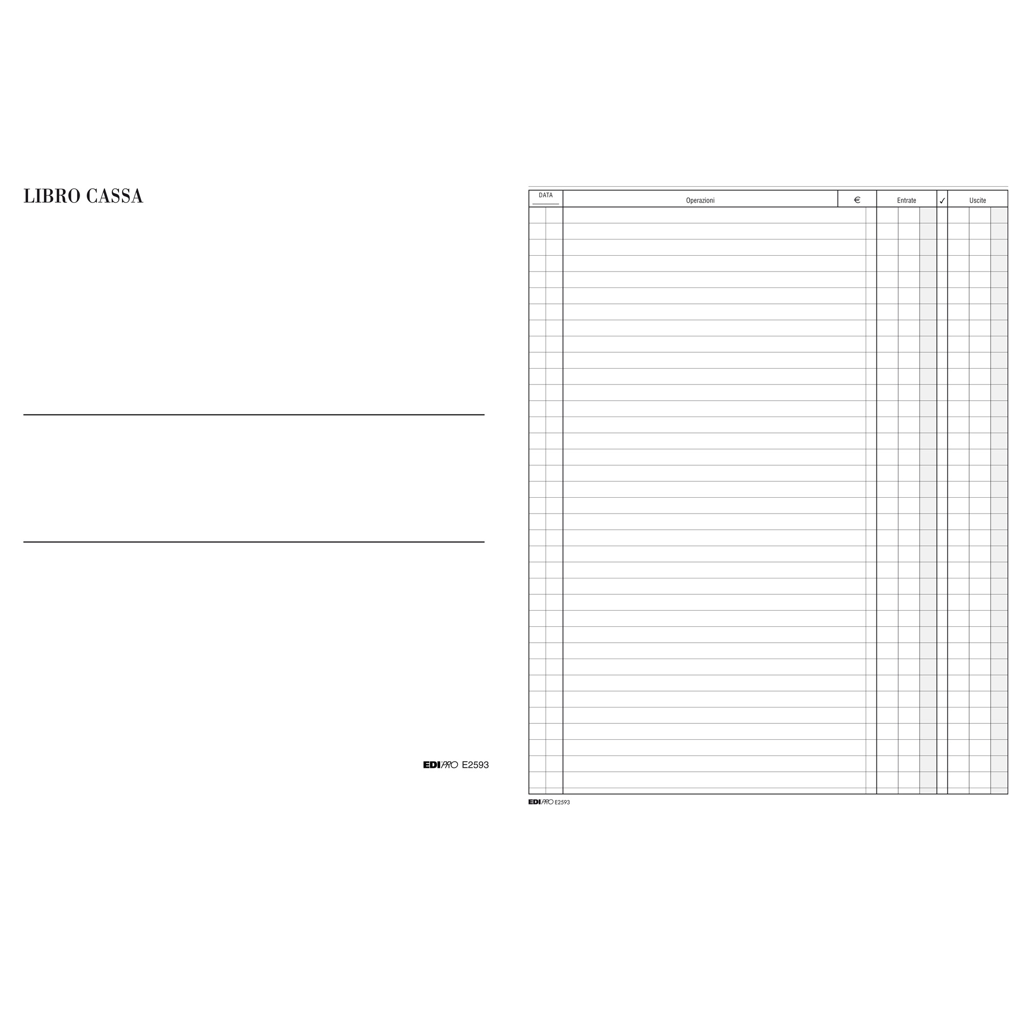 Libro cassa - 31 x 24,5cm - 100 …