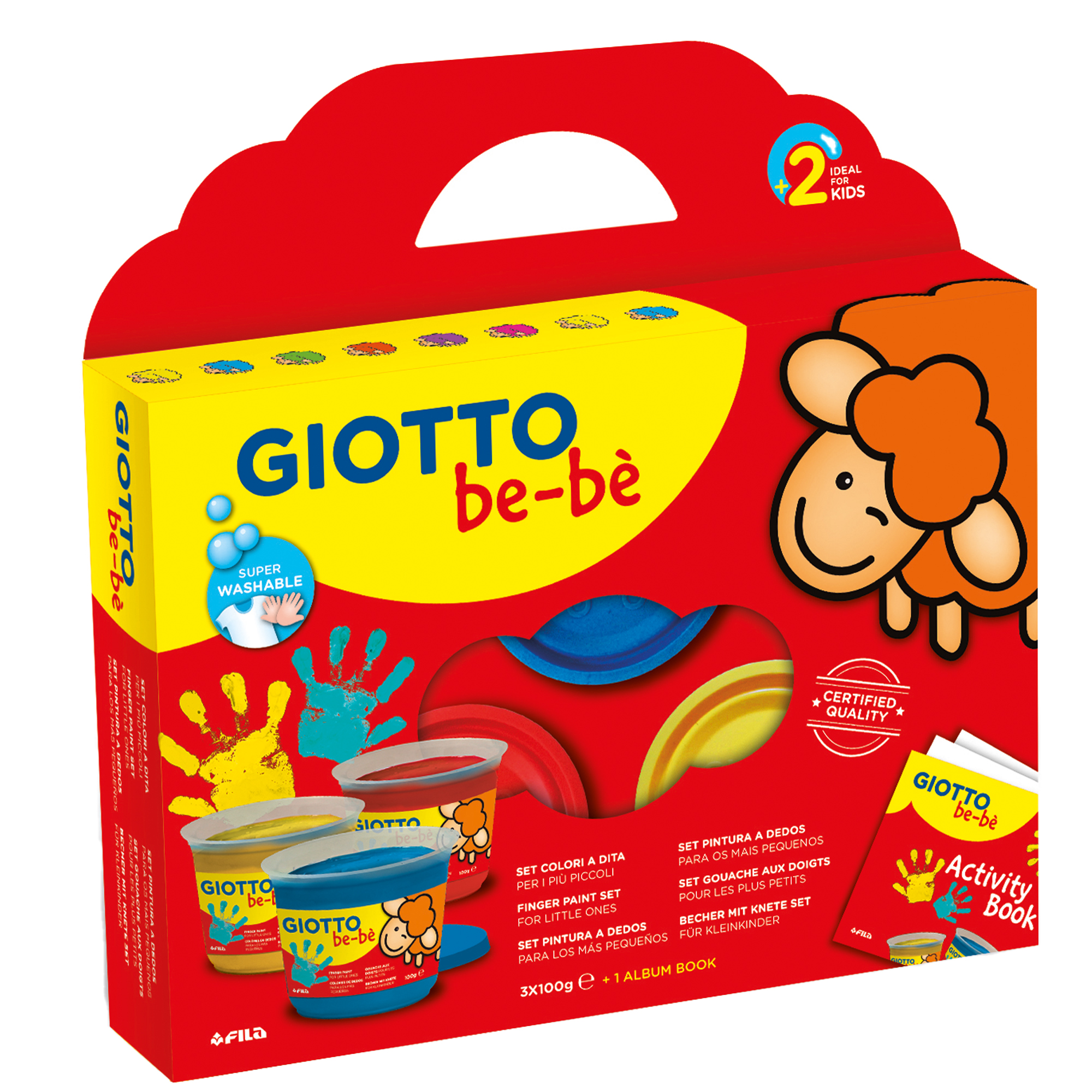 Supercolori a dita - 100 ml - rosso, …