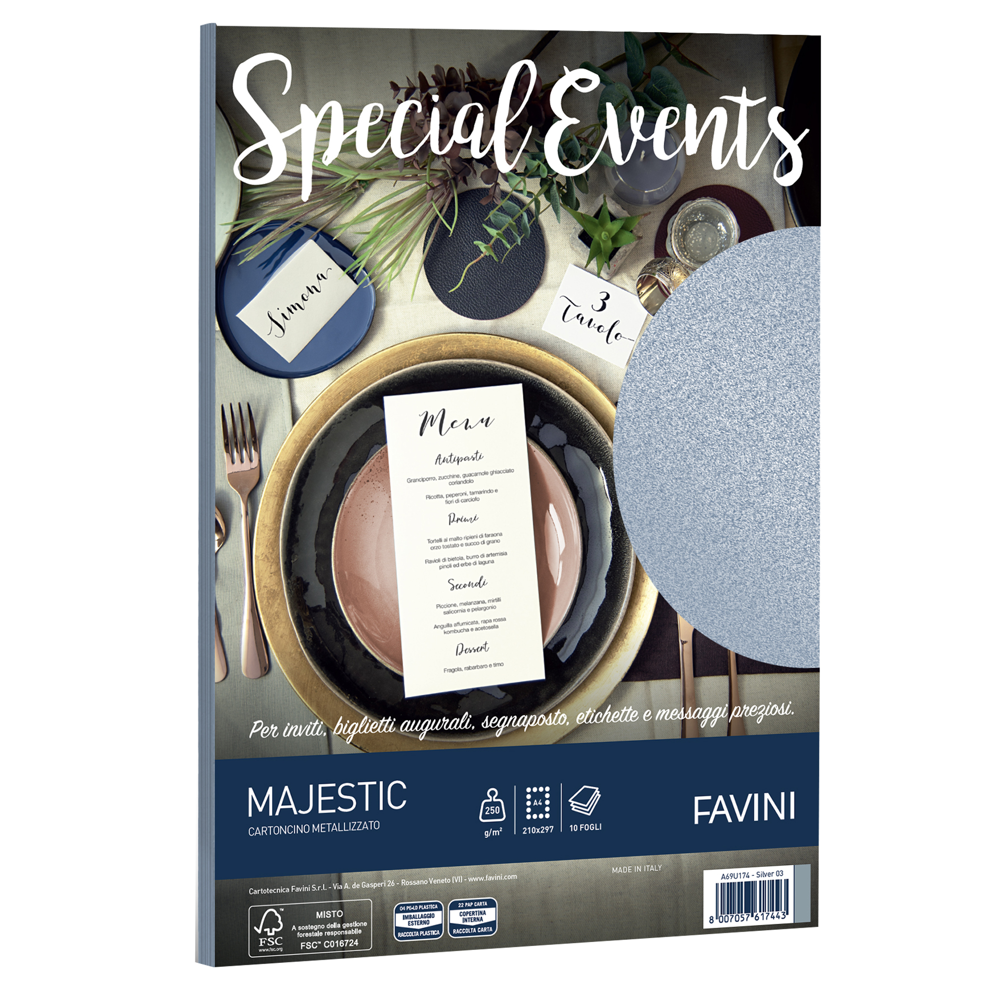 Carta metallizzata Special Events - A4 - 250 …