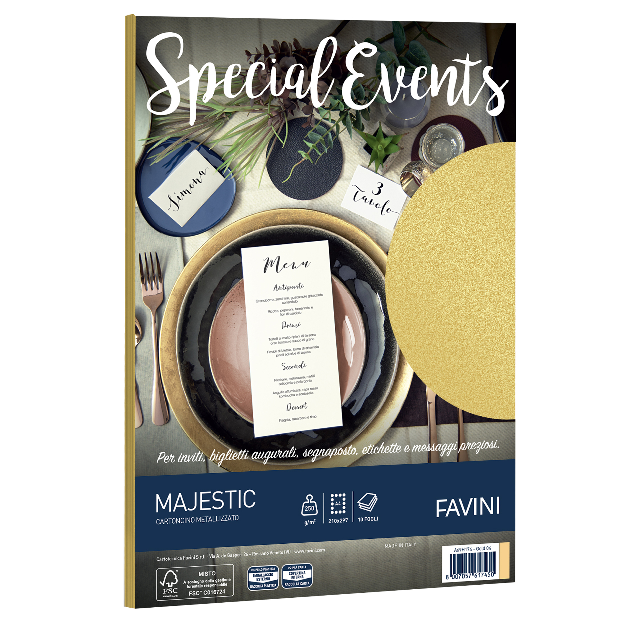 Carta metallizzata Special Events - A4 - 250 …