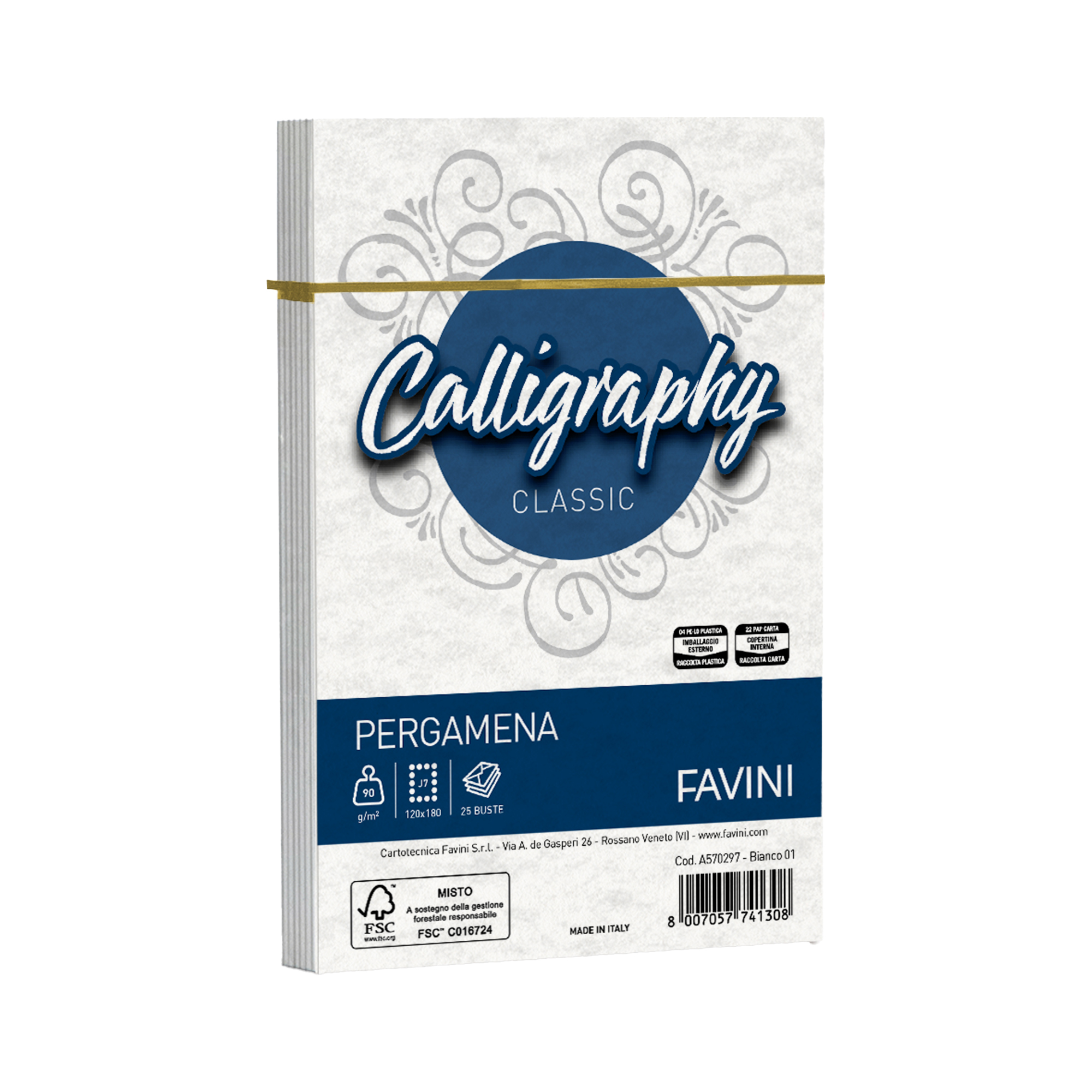 Busta Calligraphy Pergamena - 120 x 180 mm …