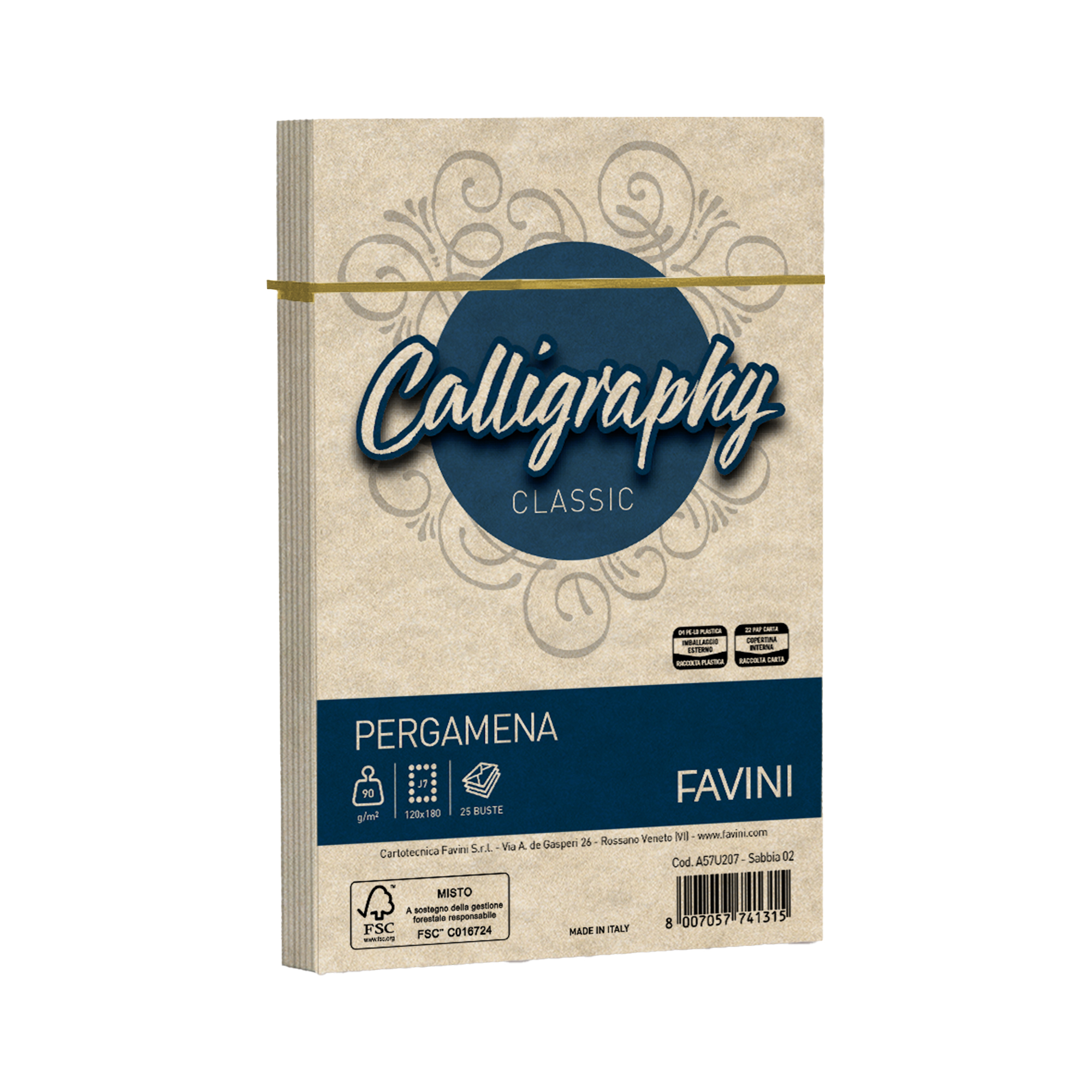 Busta Calligraphy Pergamena - 120 x 180 mm …