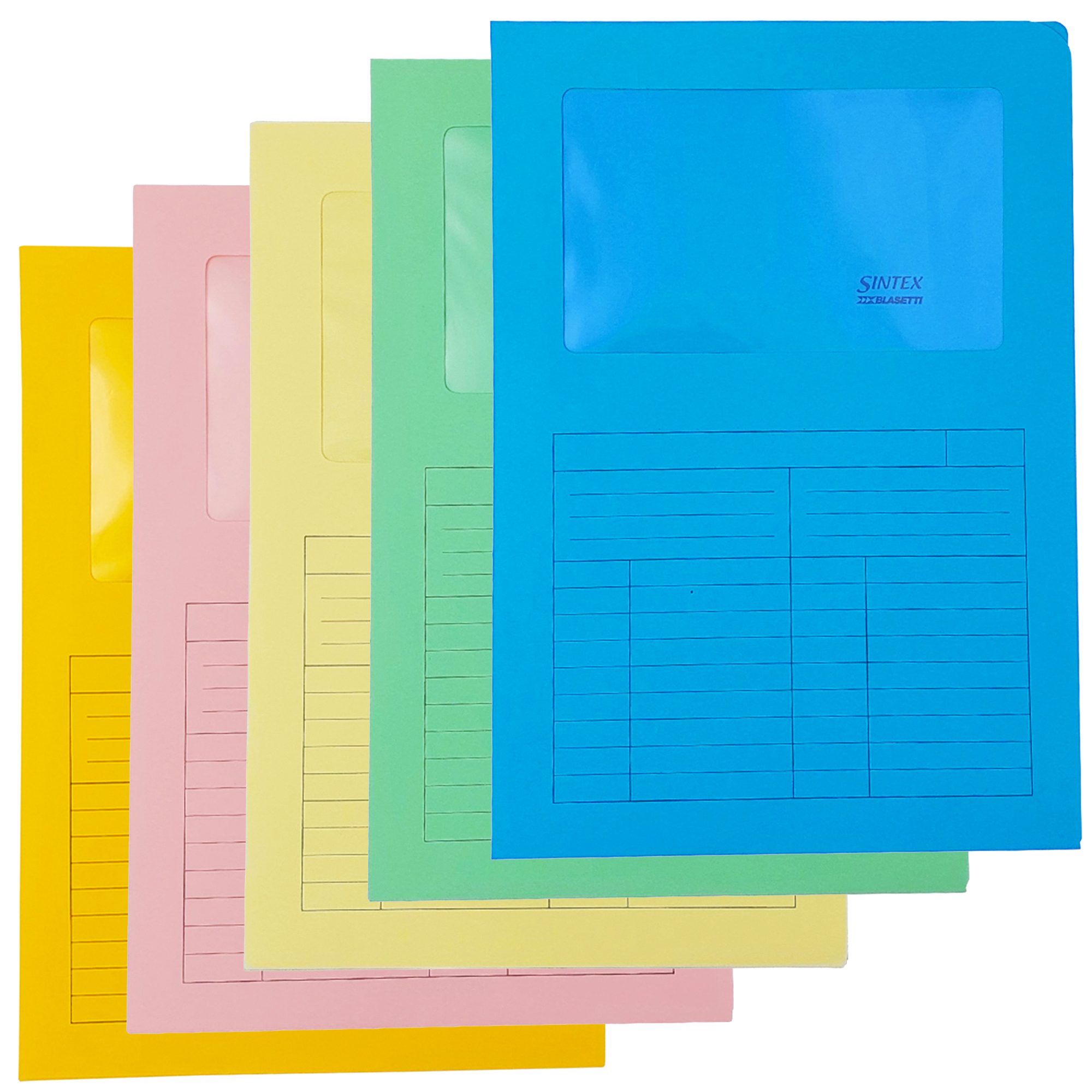 Cartellina a L con finestra Sintex - 120 …