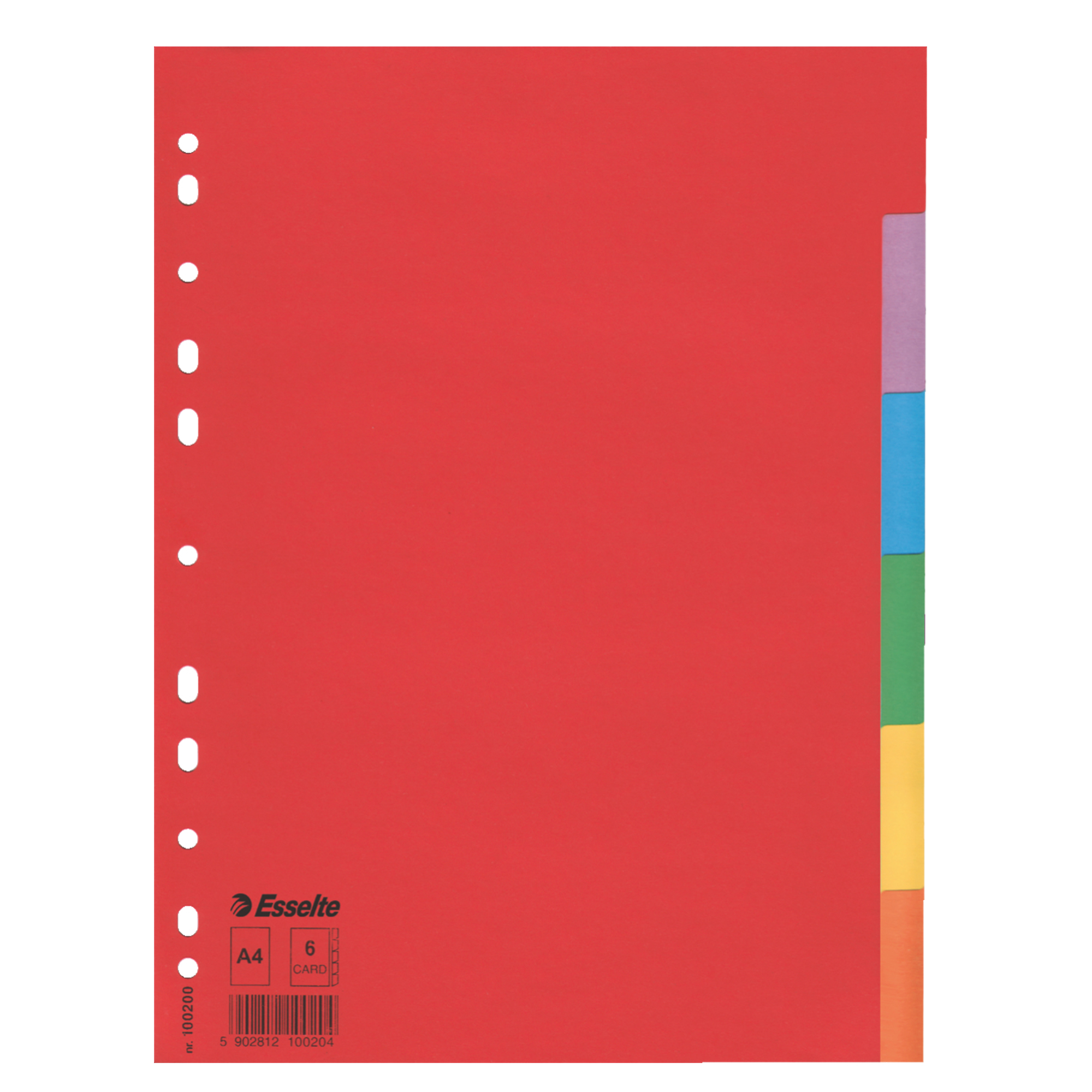Separatore Economy - 6 tasti - cartoncino colorato …