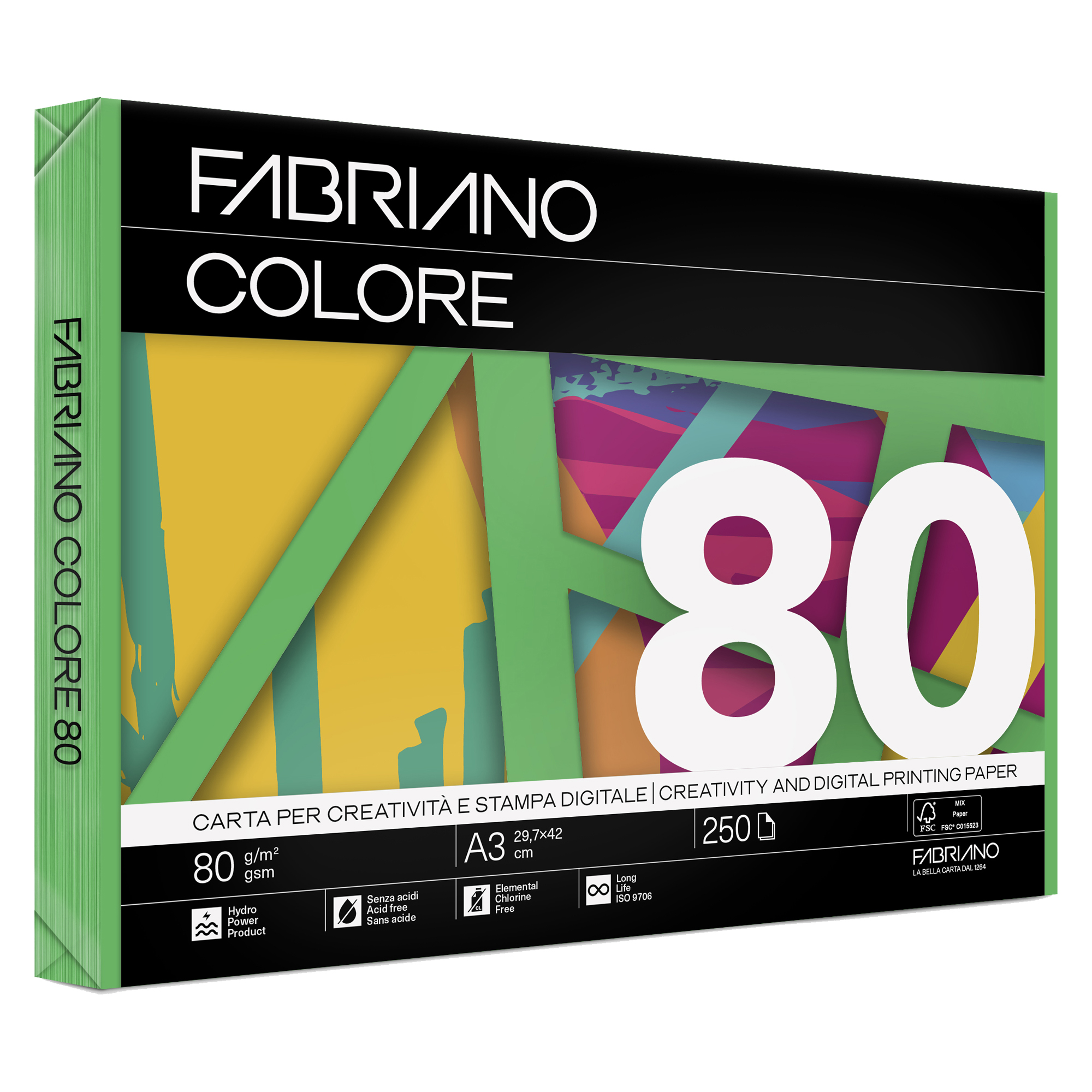 Carta Fabriano Colore - A3 - 80 gr …