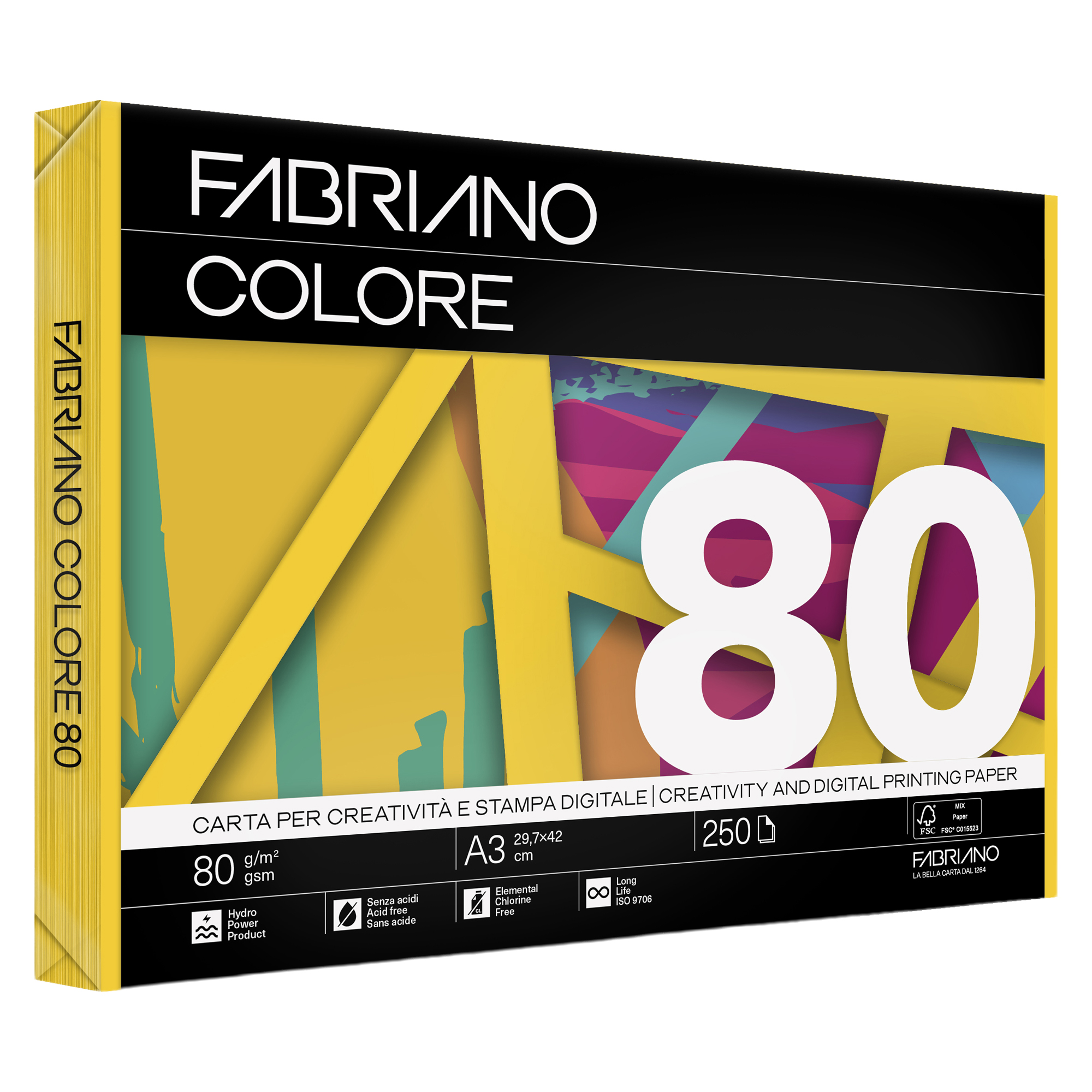 Carta Fabriano Colore - A3 - 80 gr …