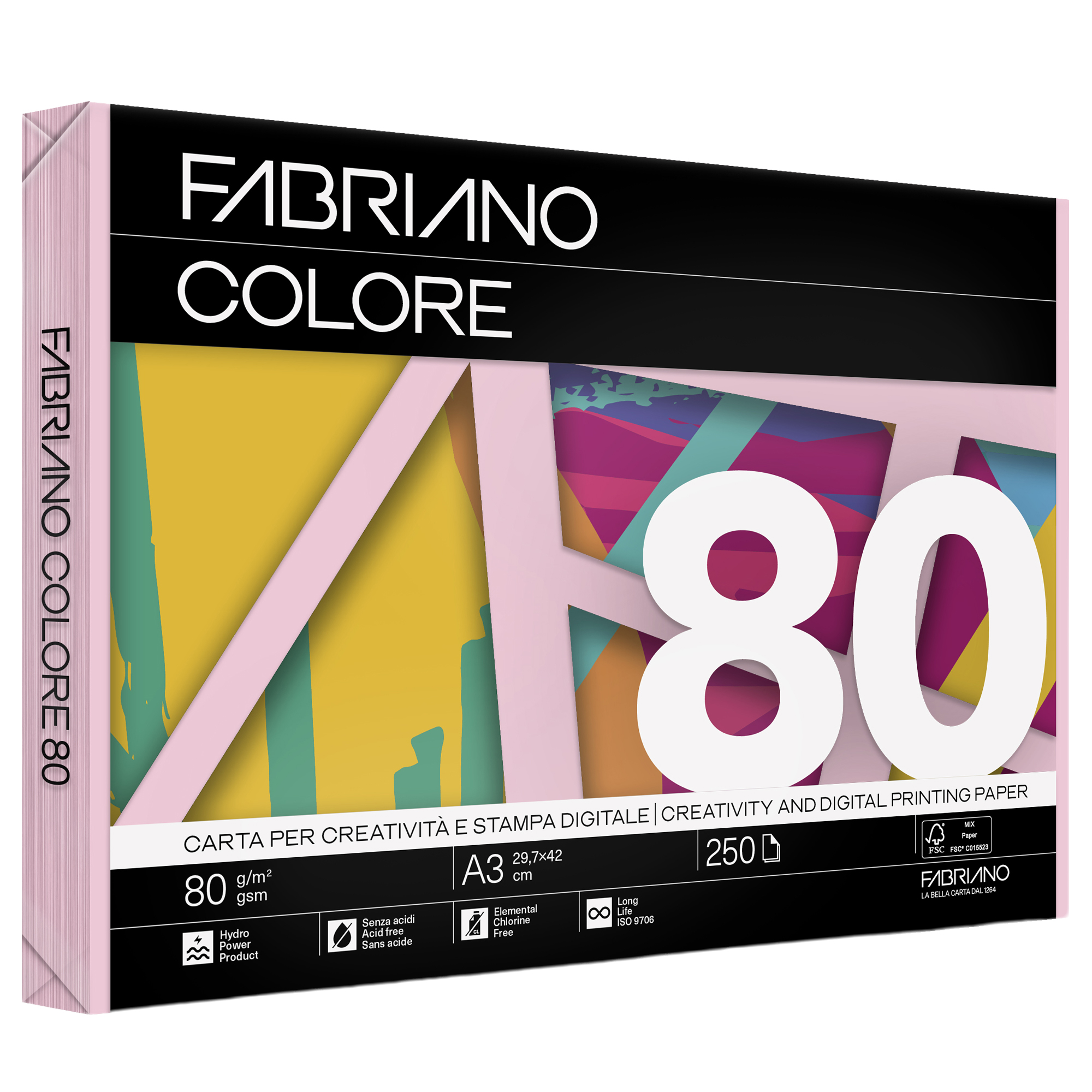 Carta Fabriano Colore - A3 - 80 gr …