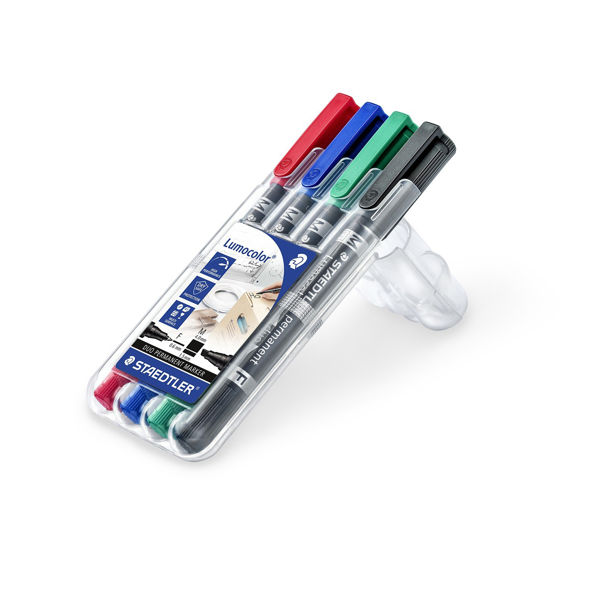 Pennarello Lumocolor Permanent Duo 348 punta feltro - …
