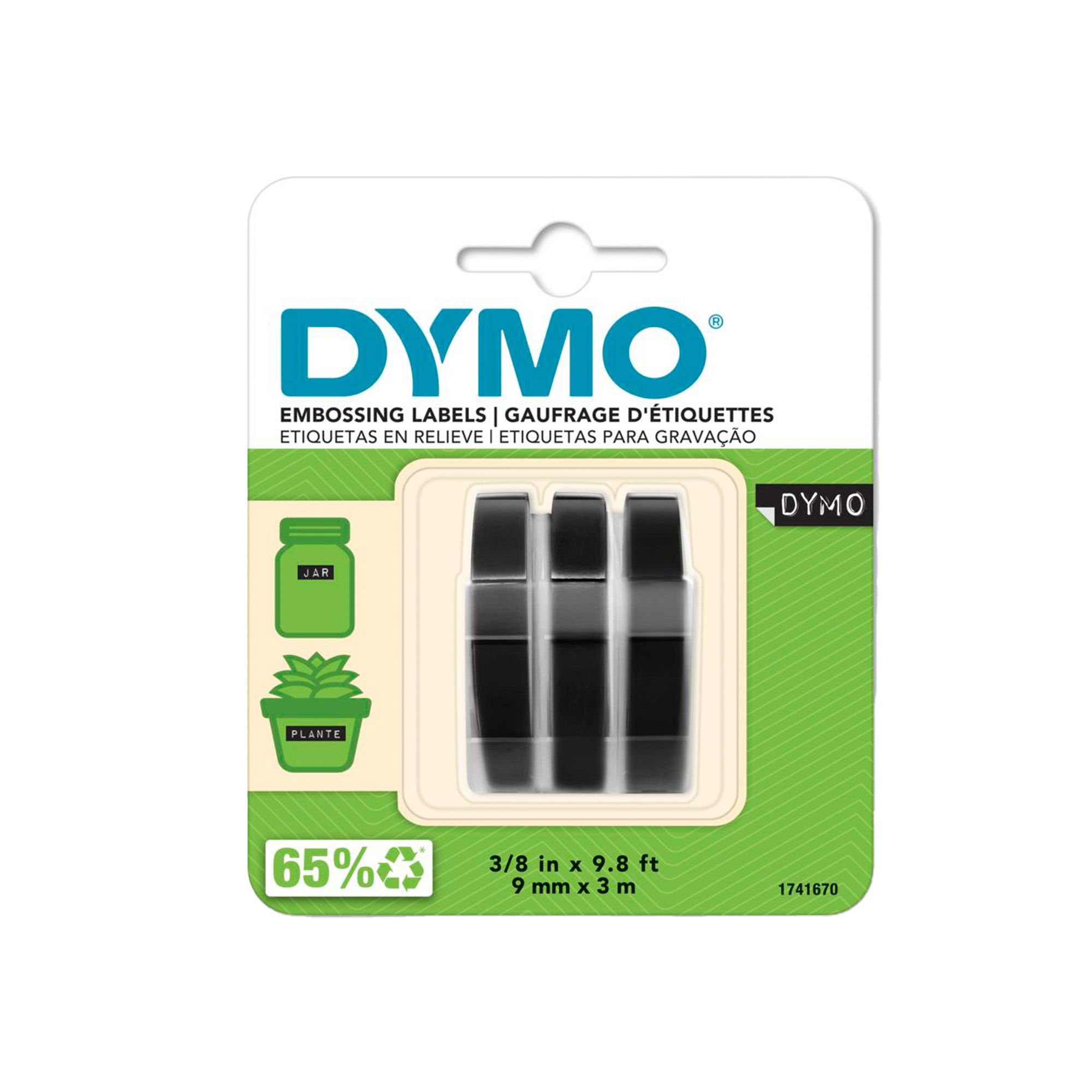 Nastro a rilievo - 9 mm x 3 …