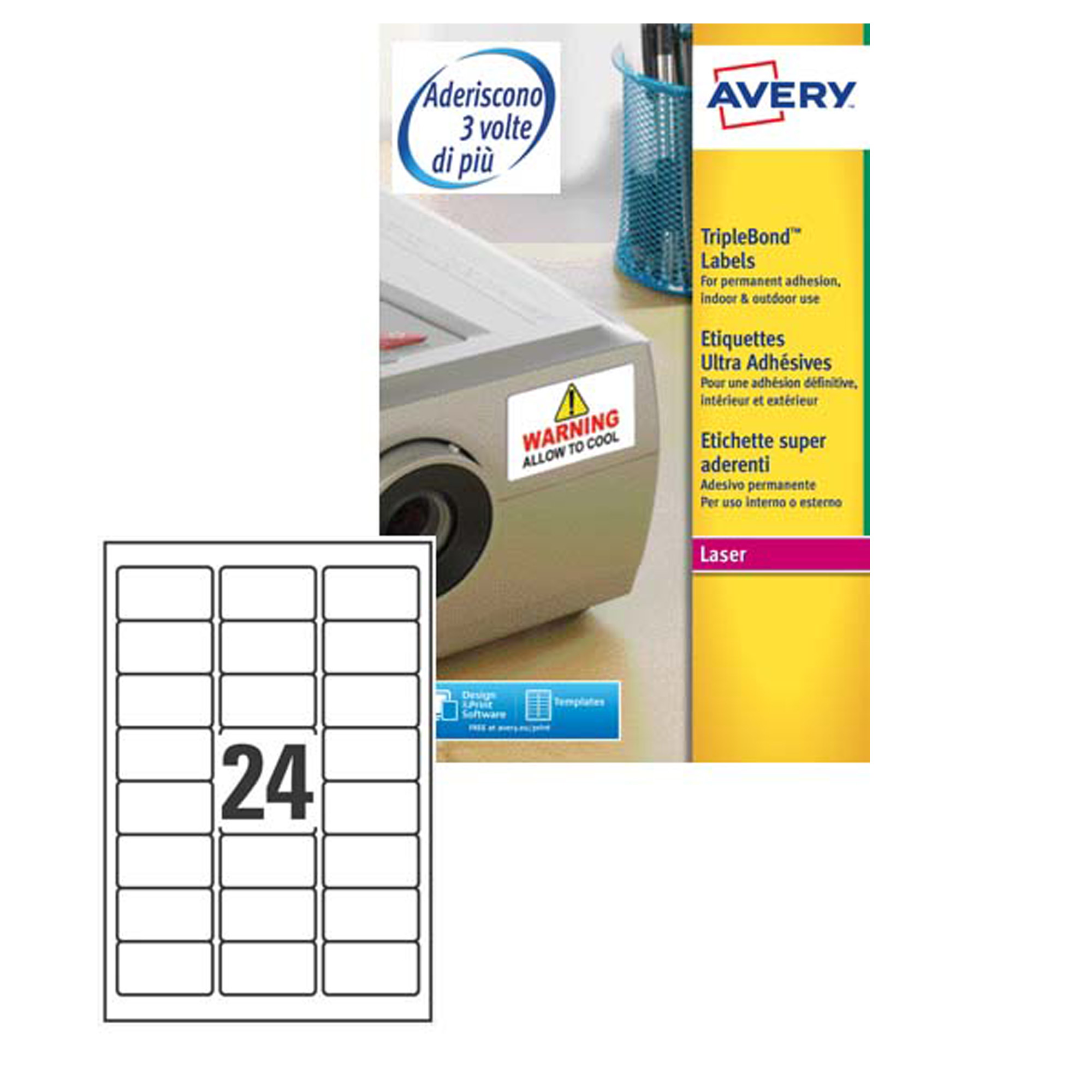 Etichette adesive extra strong L6141 - in poliestere …