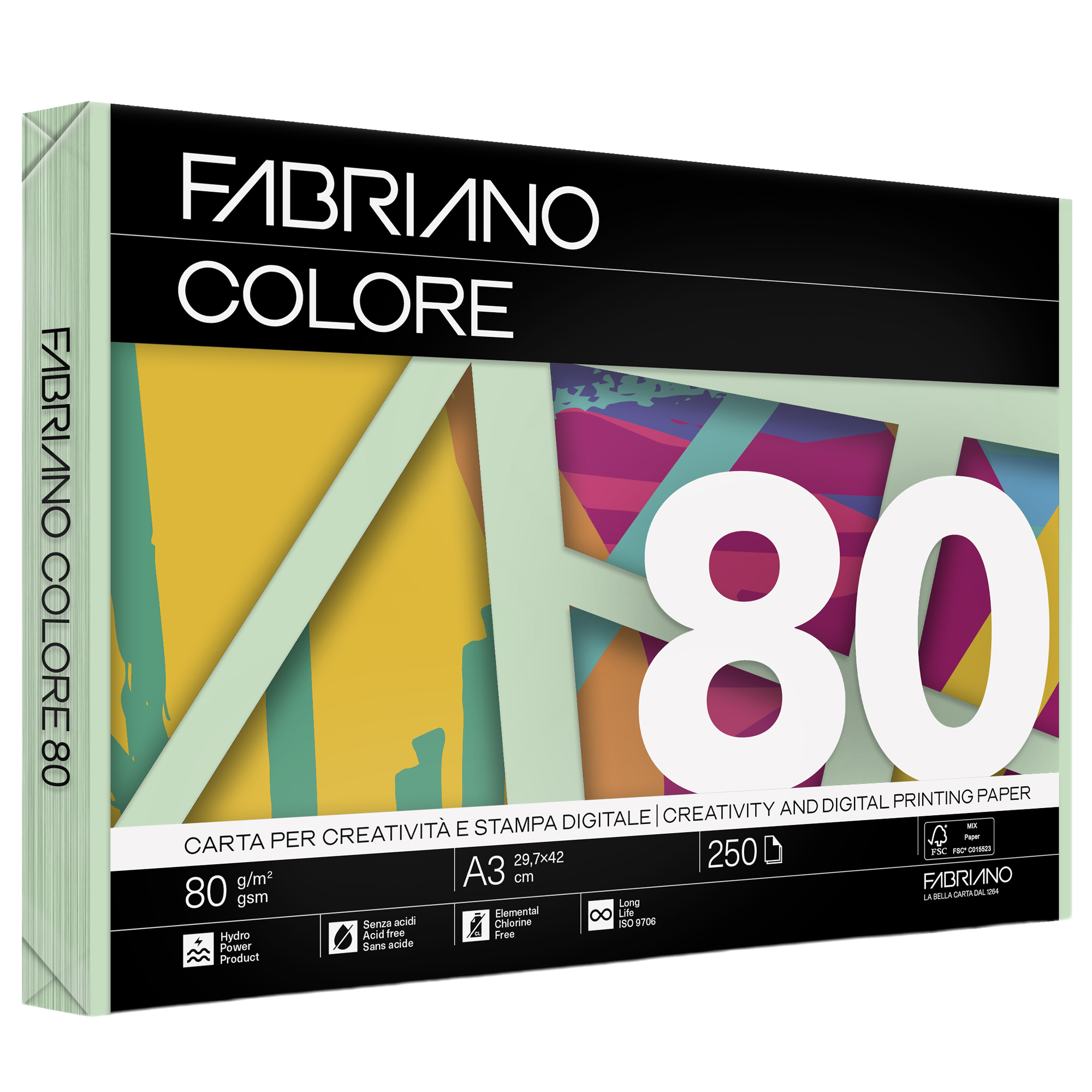 Carta Fabriano Colore - A3 - 80 gr …