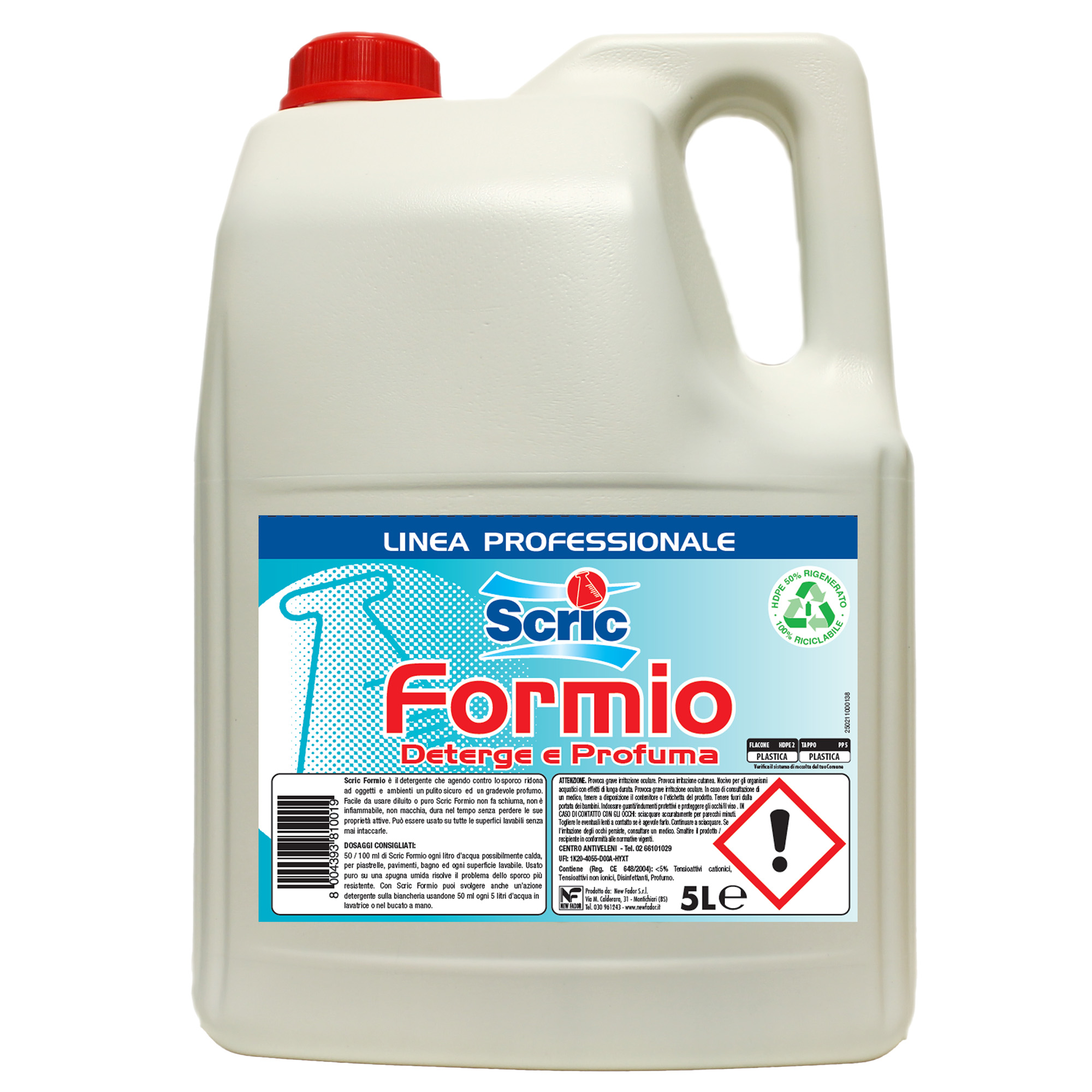 Detergente igienizzante Formio - per pavimenti - 5 …