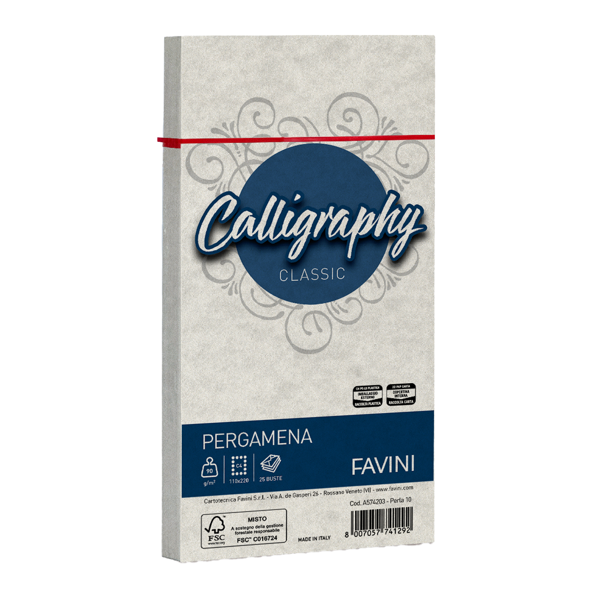Busta Calligraphy Pergamena - 110 x 220 mm …