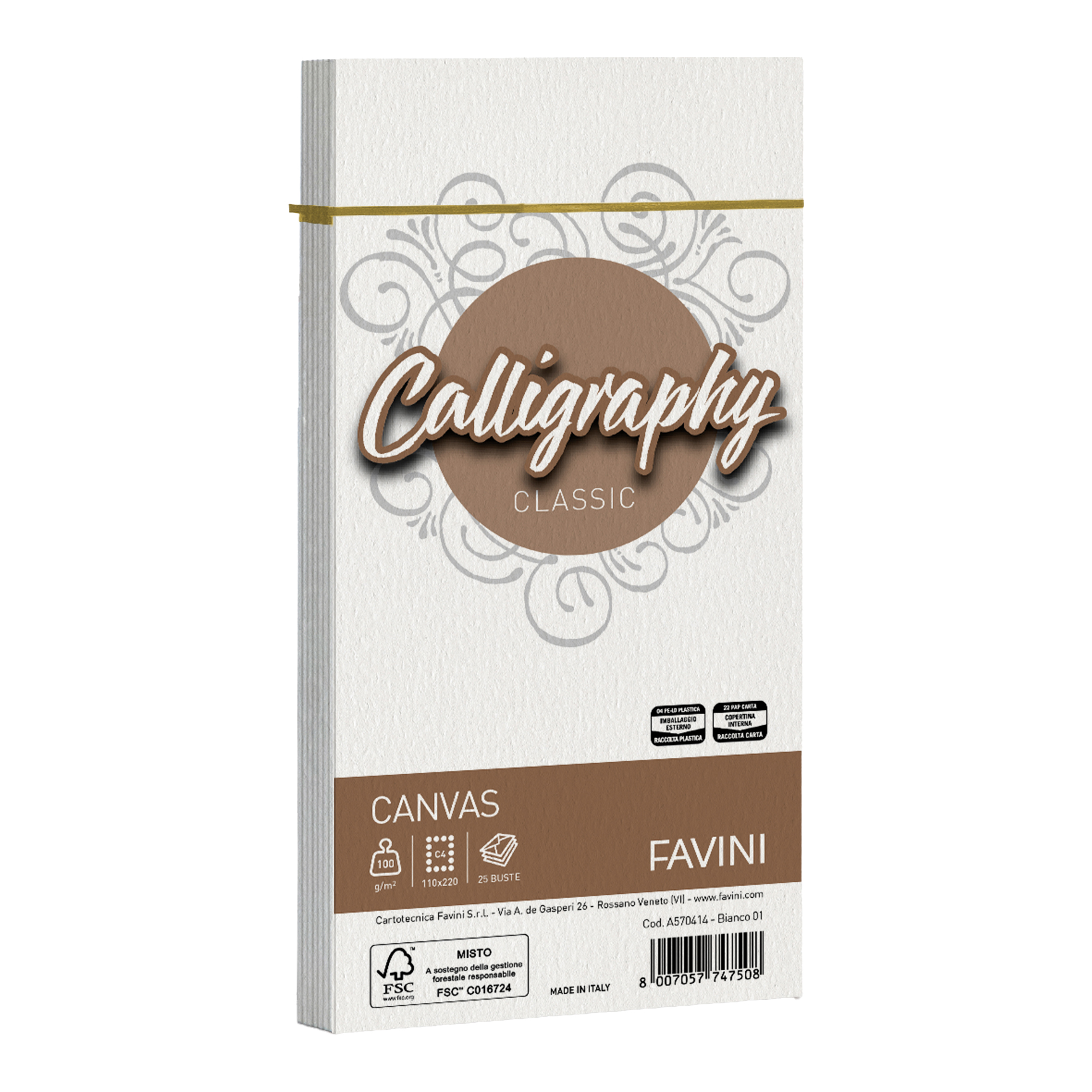 Busta Calligraphy Canvas - 110 x 220 mm …