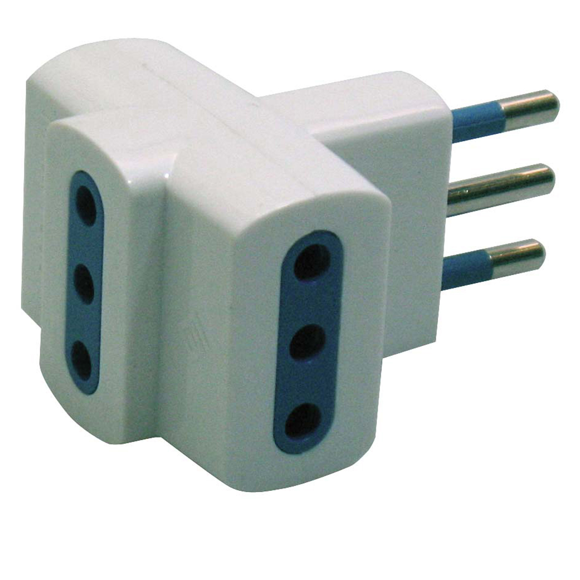 Adattatore triplo con spina 2P+T 10A - 3 …