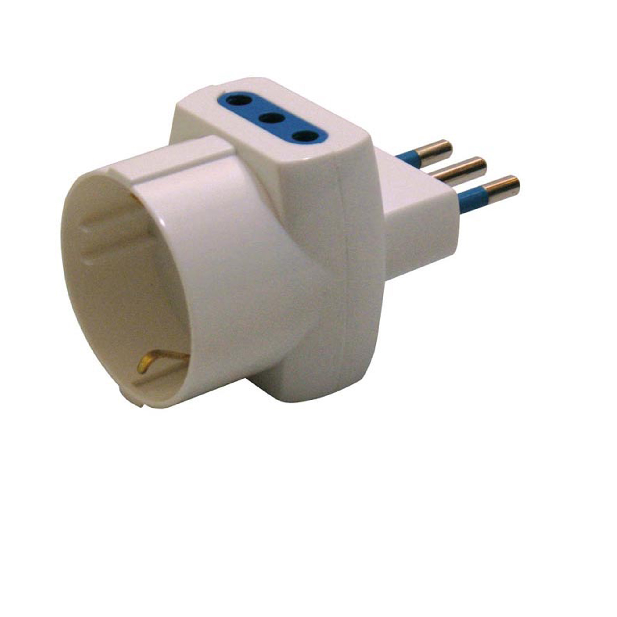 Adattatore triplo con spina 2P+T 10A - 2 …