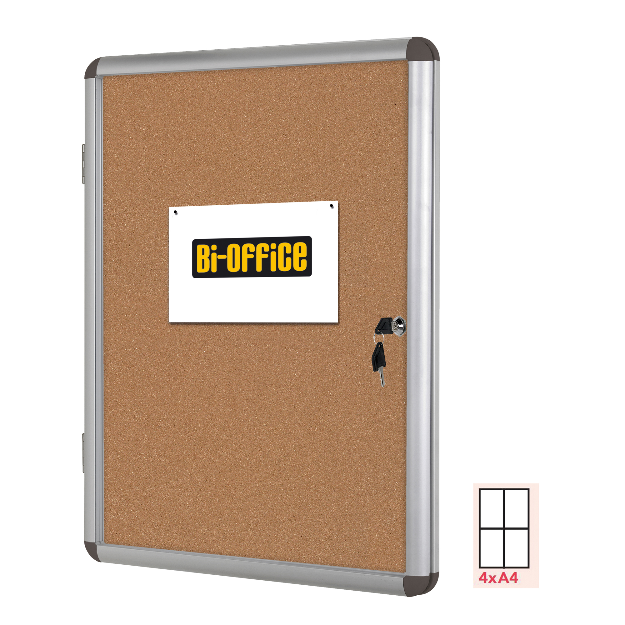Bacheca per interni - fondo in sughero - …