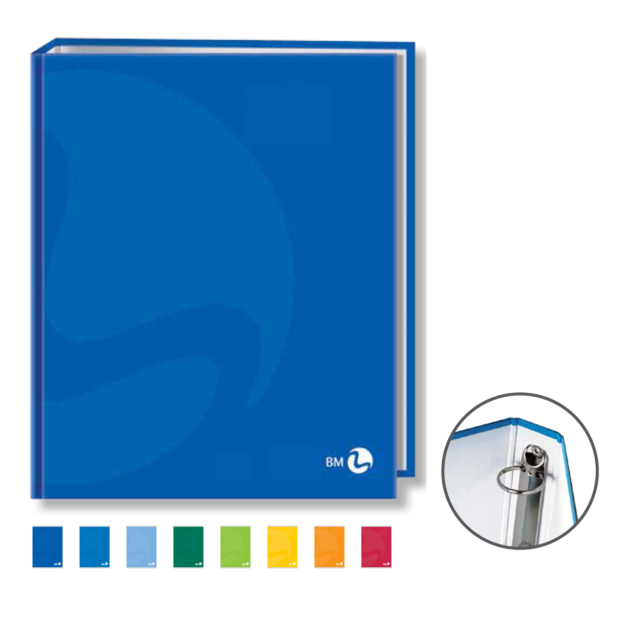 Raccoglitore Color - A5 - 4 anelli tondi …
