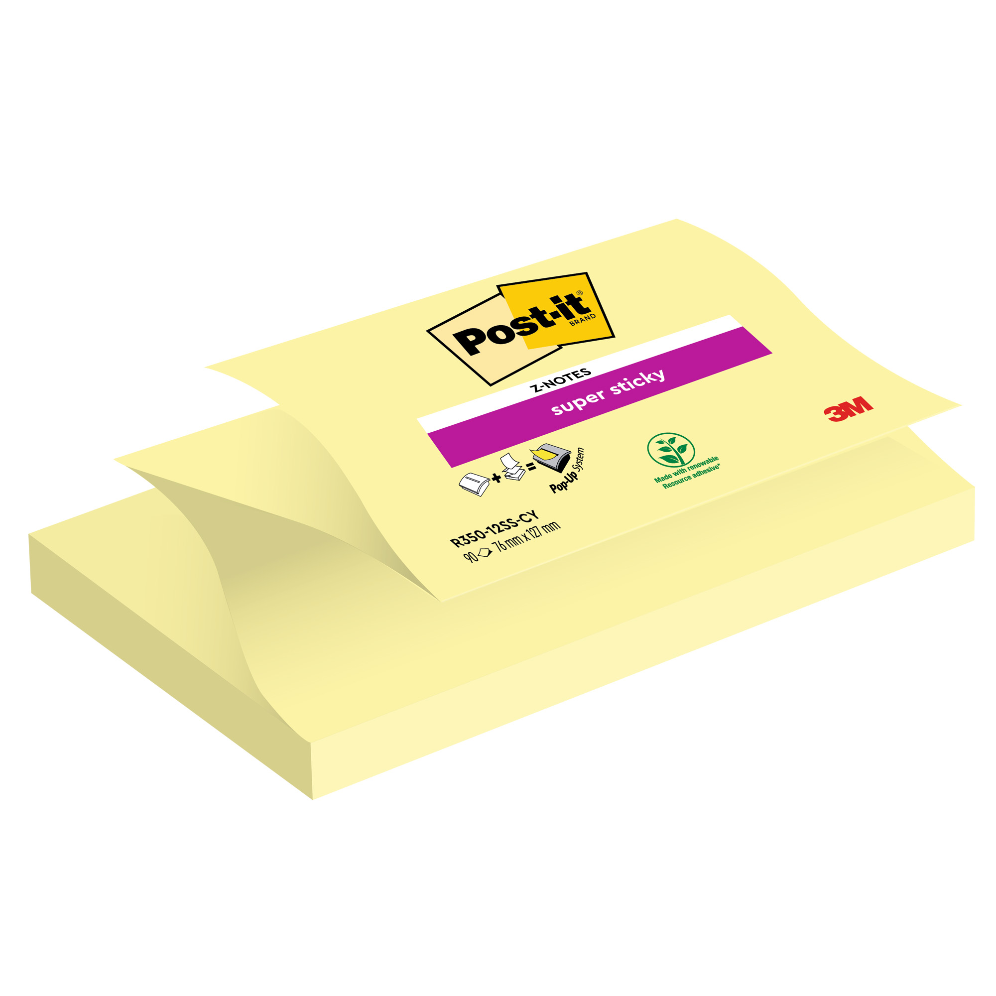 Blocco Post-it Super Sticky Z Notes - R350-123SS-CY …