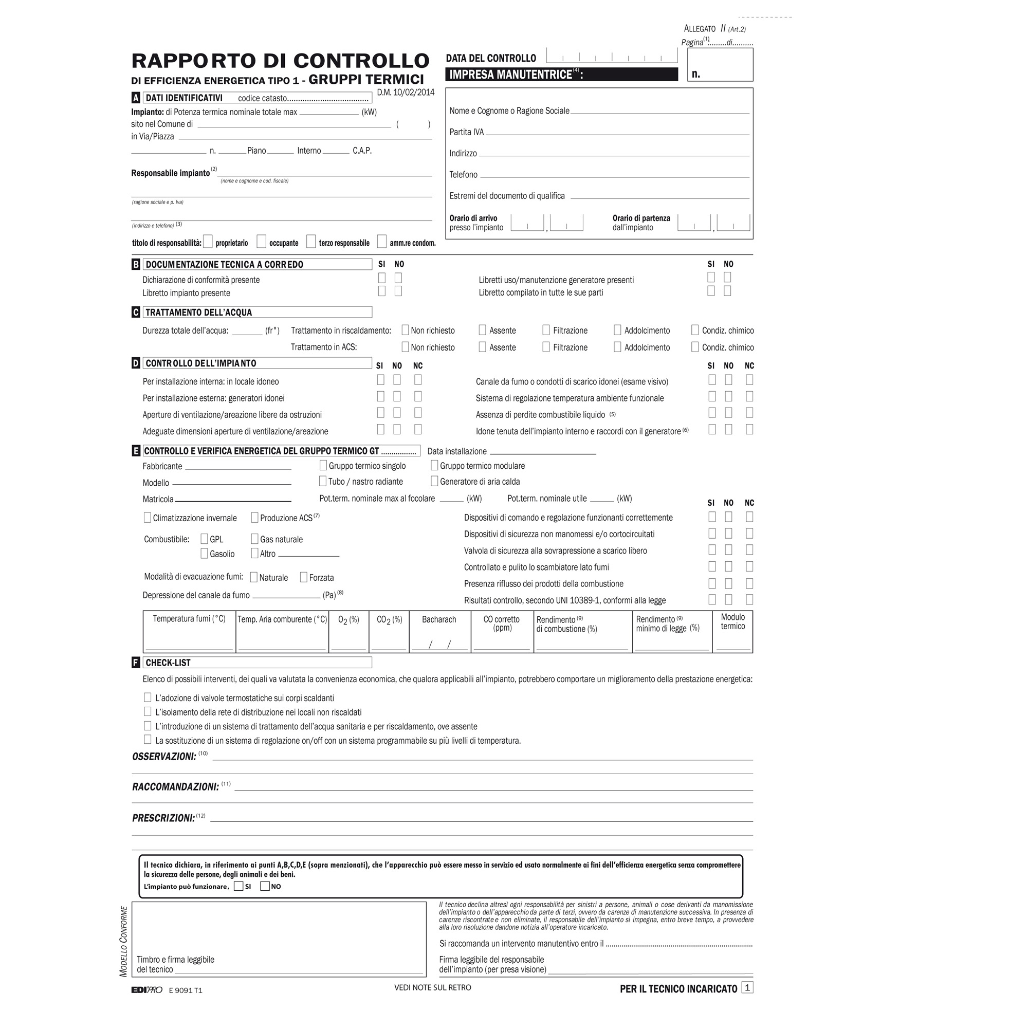 Rapporti di controllo efficienza energetica T1 - 3 …