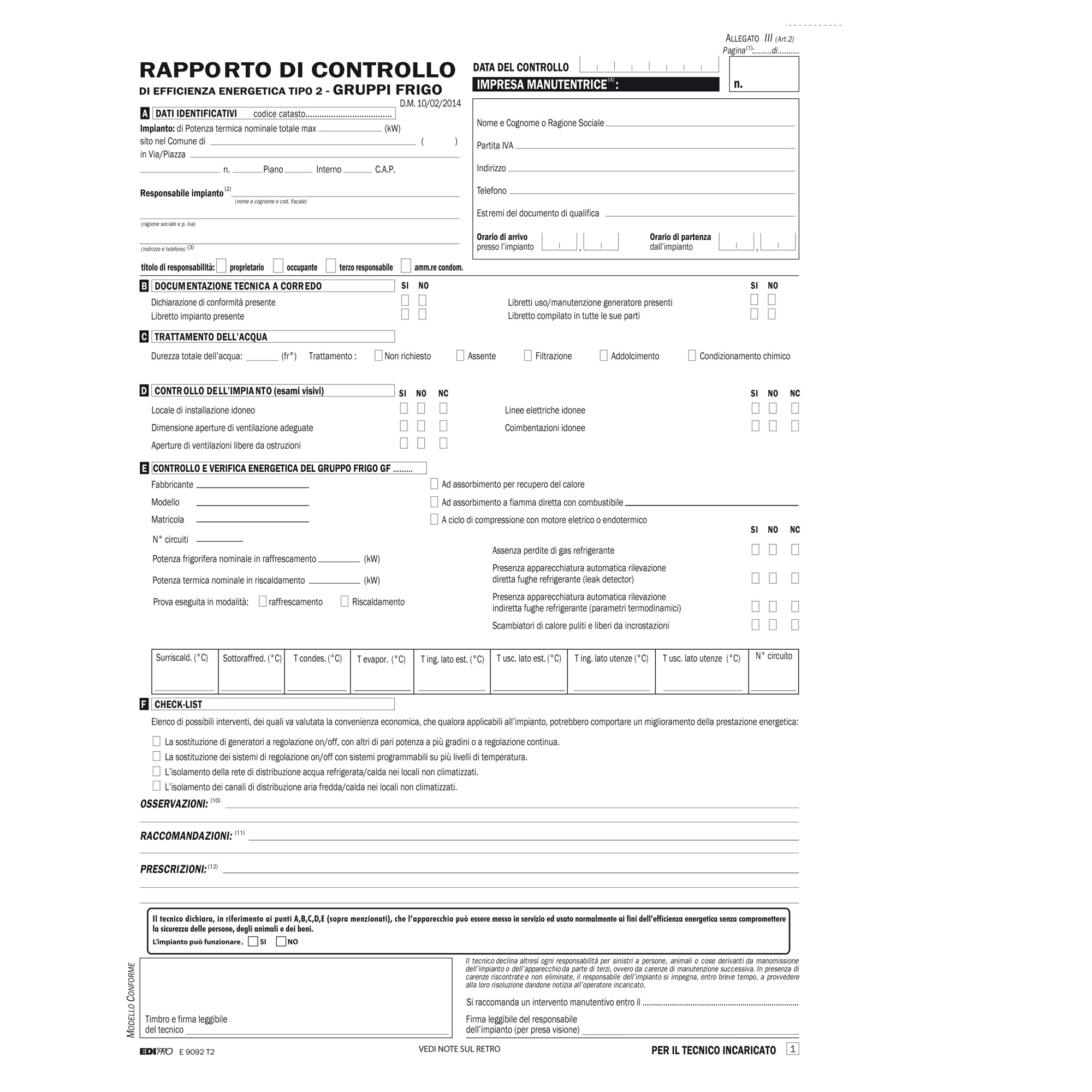 Rapporti controllo efficienza energetica T2 - 3 copie …