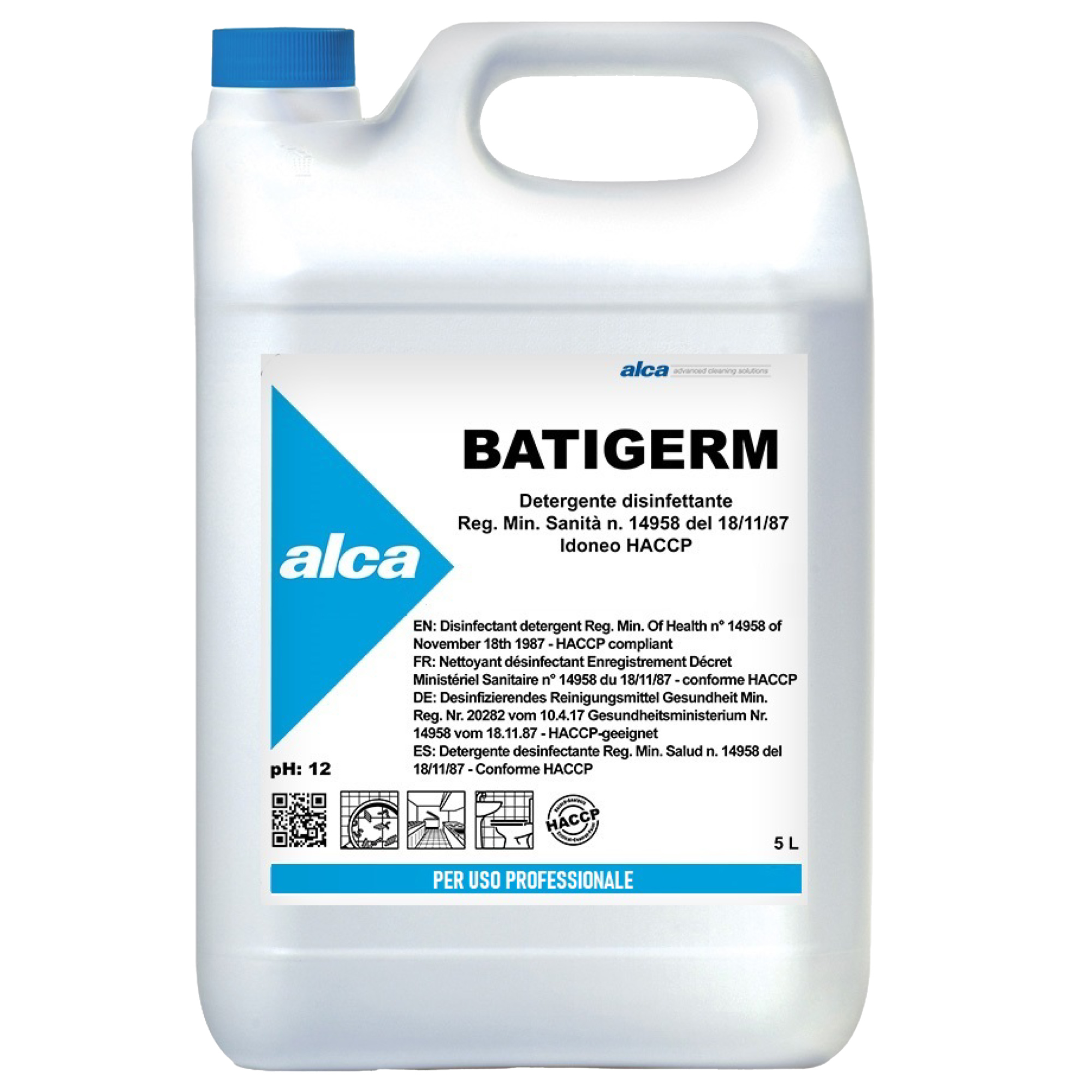 Detergente disinfettante Batigerm - Alca - tanica da …