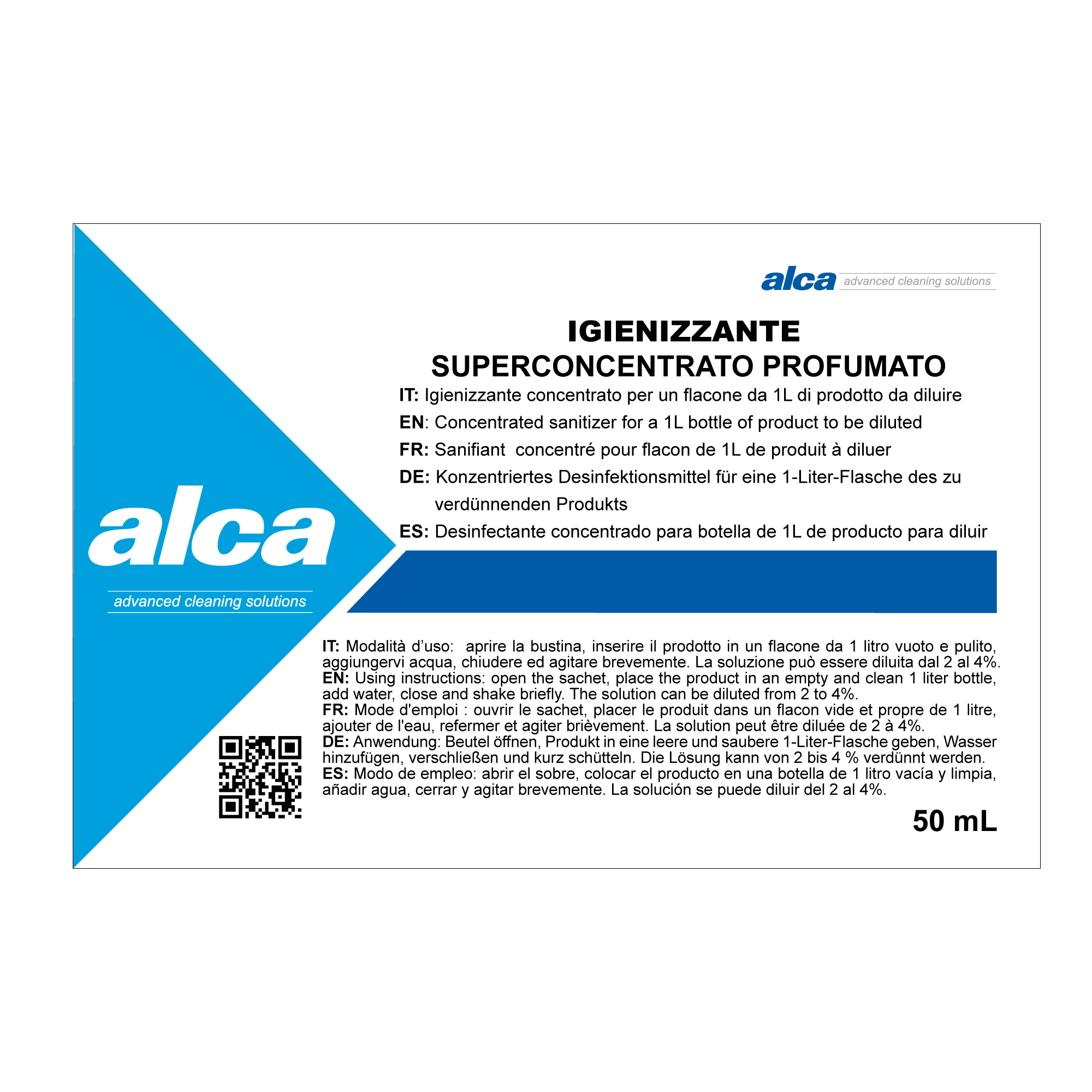 Igienizzante Linea Monodose - super concentrato/profumato - Alca …