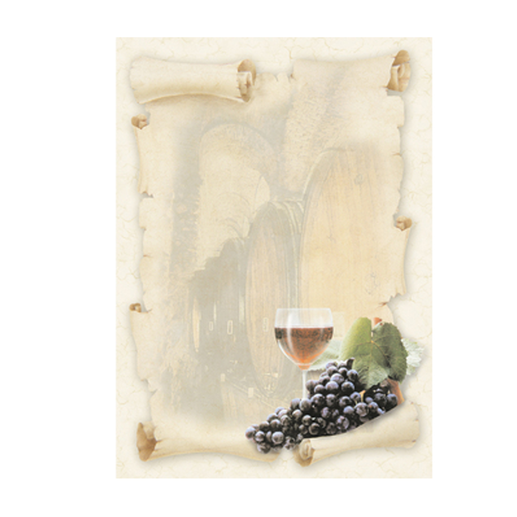 Carta con stampa "cantina" A4 - 90 gr …