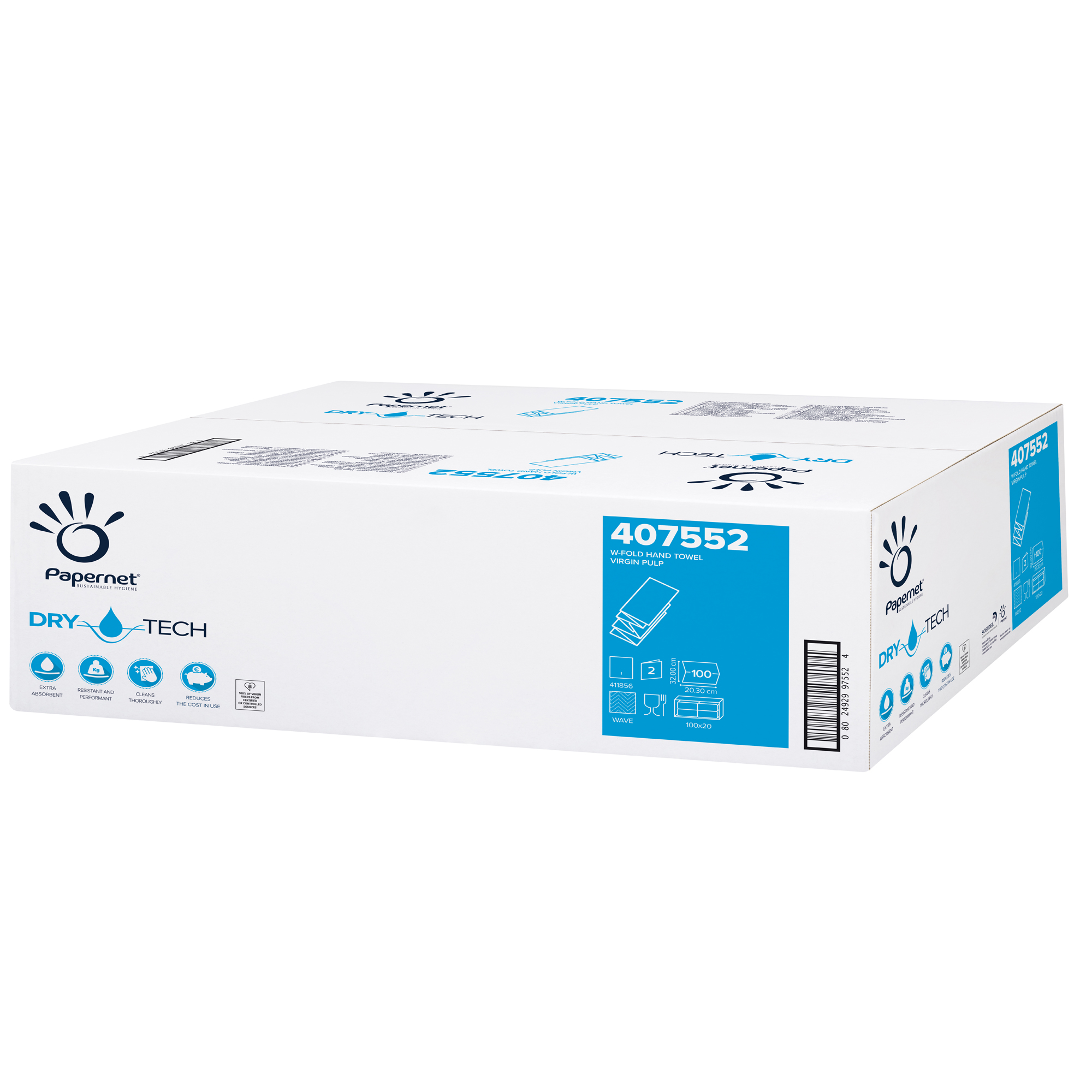 Asciugamani piegati a W Dry Tech - 2 …
