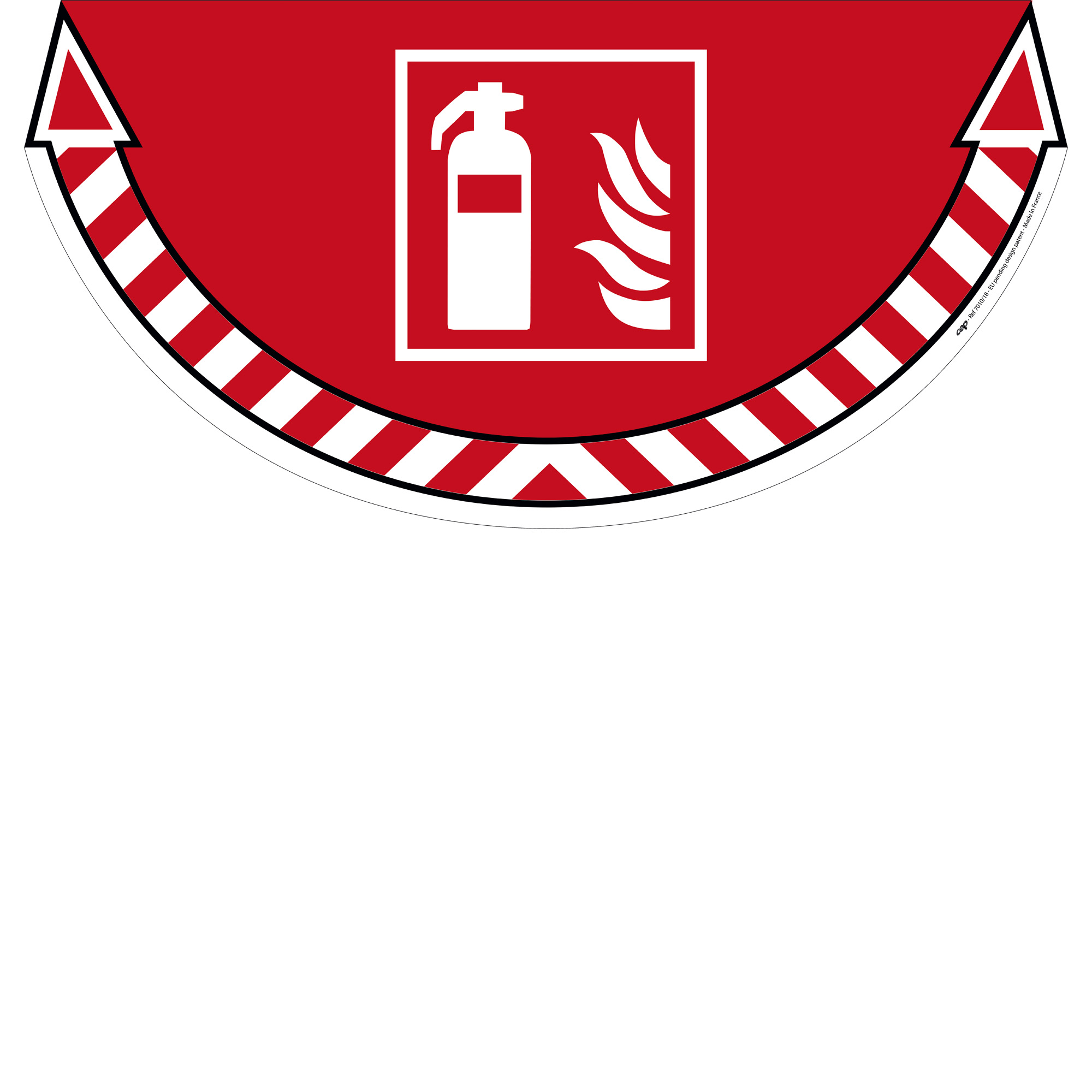 Adesivo segnalatore Take Care - da terra - …