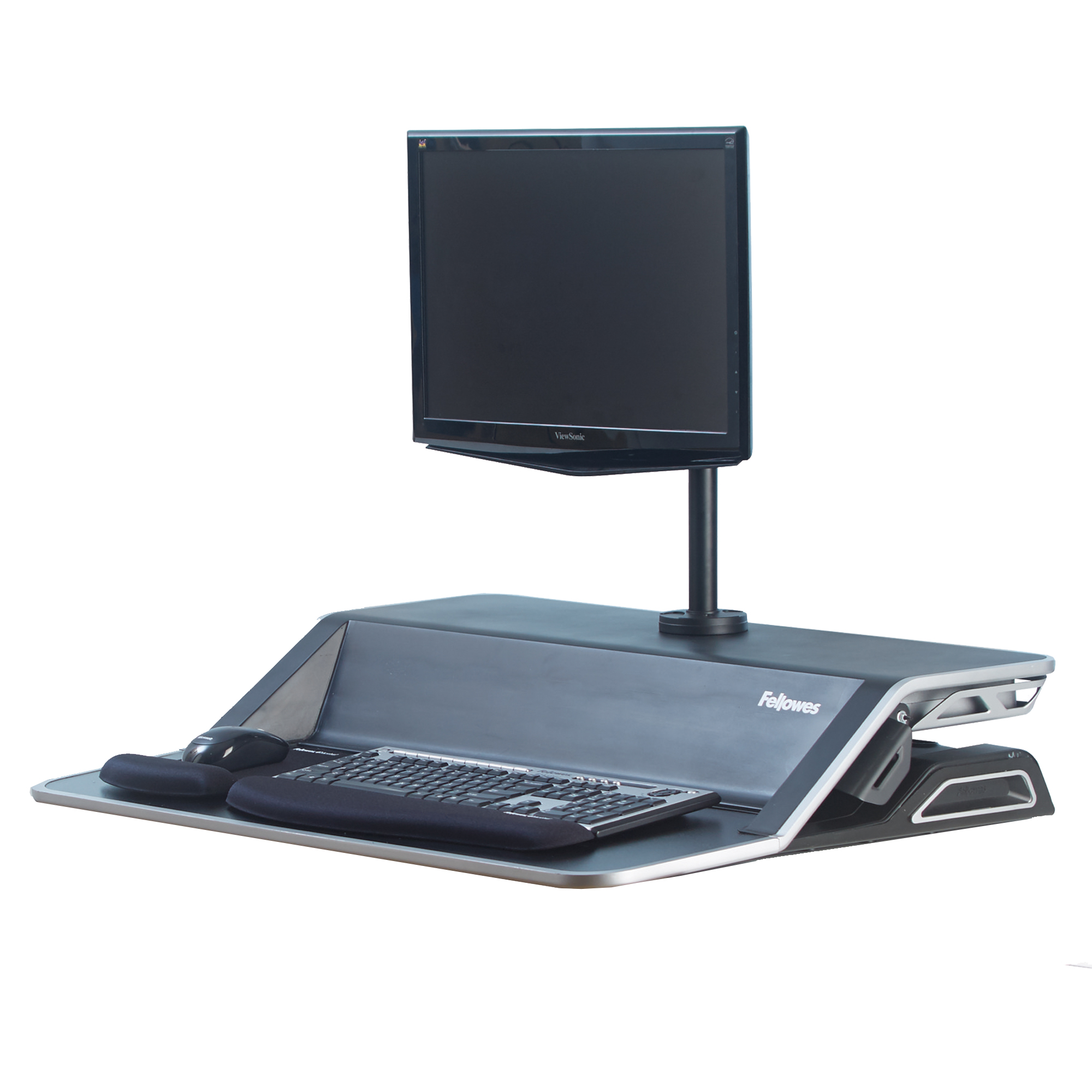 Postazione di lavoro Sit Stand Lotus - nero …