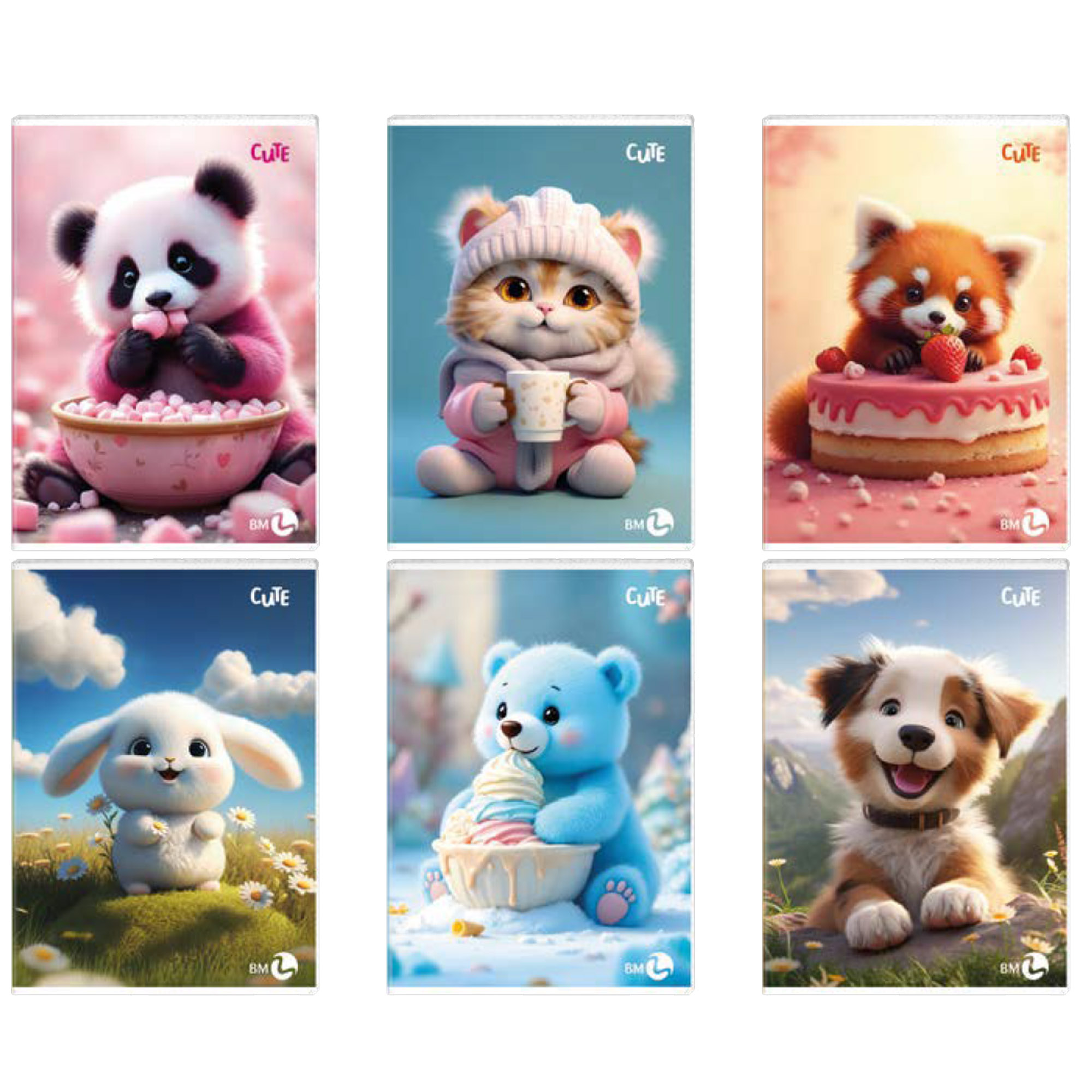 Maxiquaderno Cute fantasia - A4 - 1 rigo …