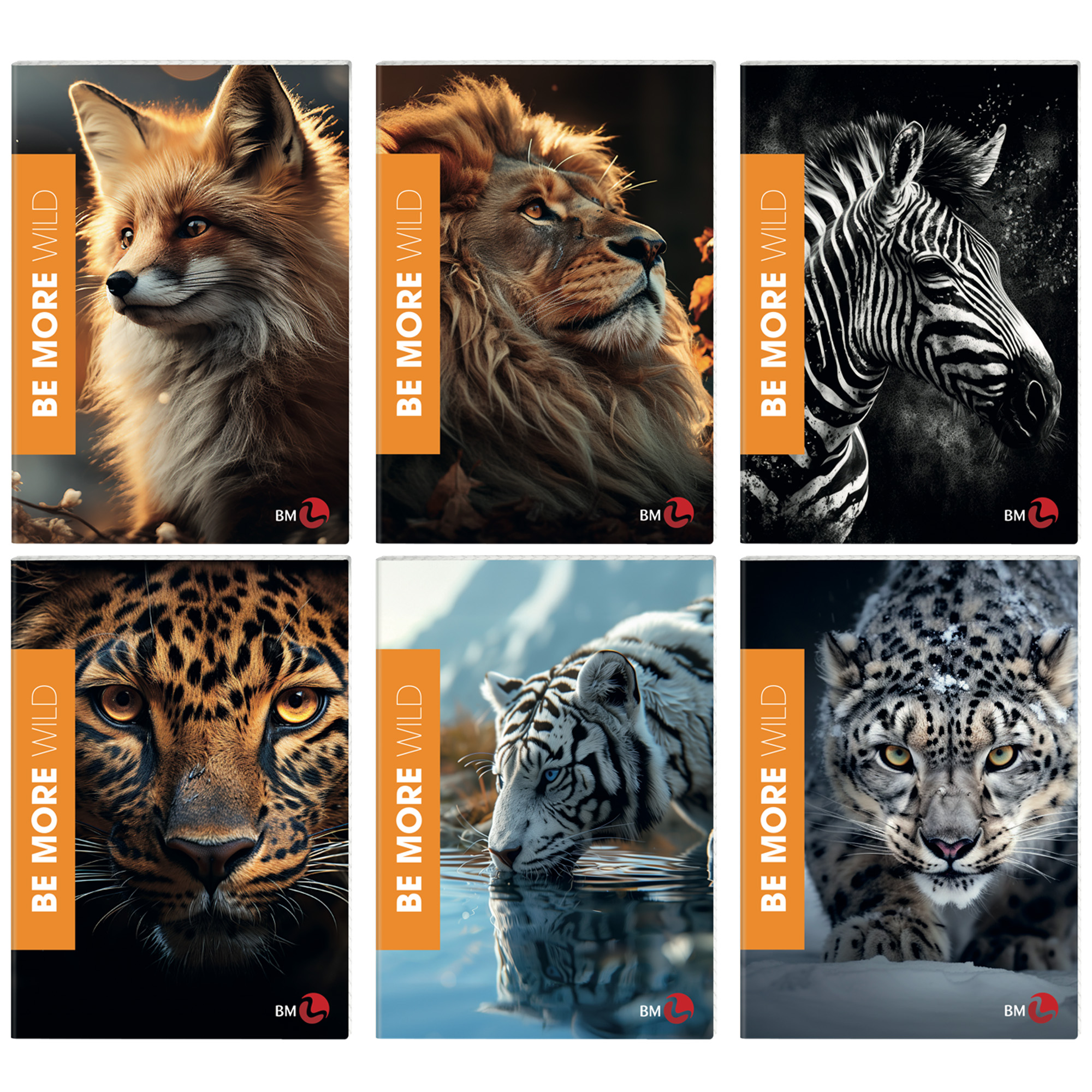 Maxiquaderno Be More Wild - A4 - 4mm …