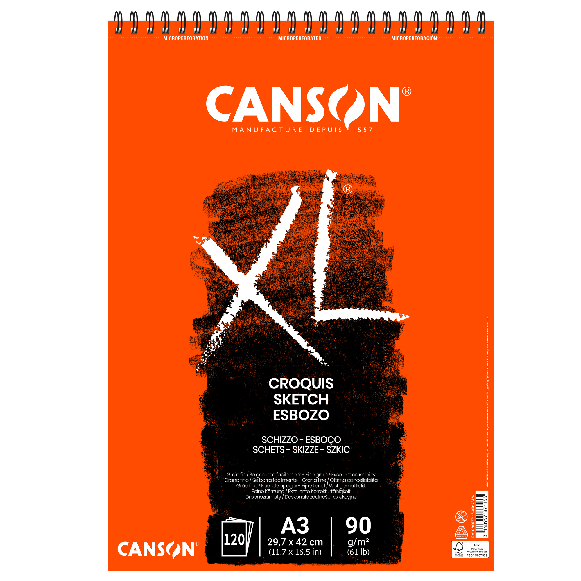 Album XL Croquis - A3 - 90 gr …