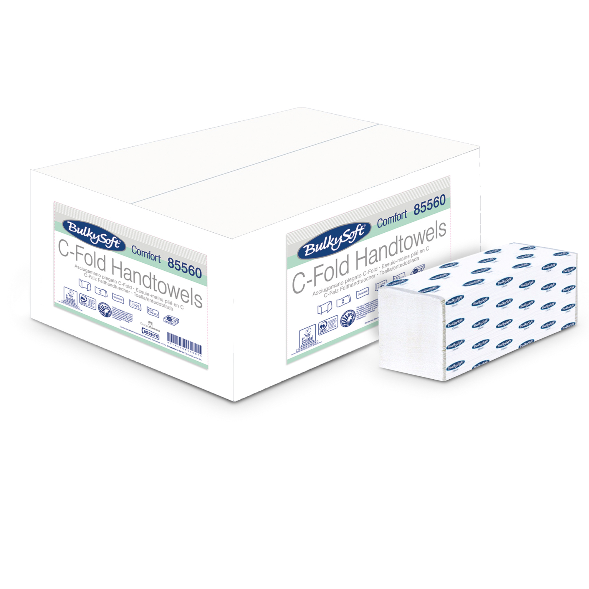 Asciugamani piegati a C Comfort - 2 veli …