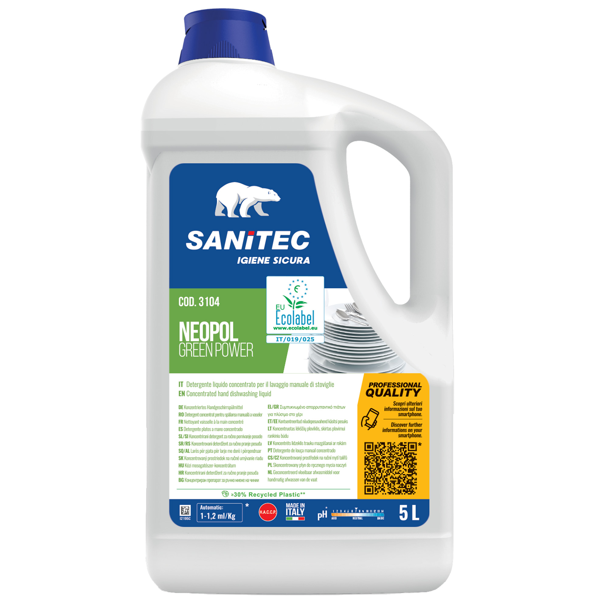 Detergente piatti Green Power - tanica 5 L …