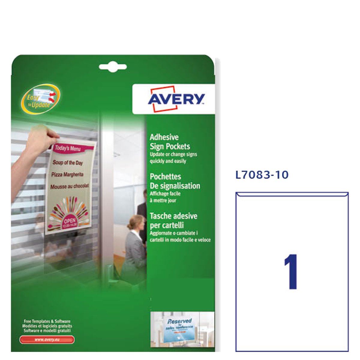 Tasche adesive L7083 - permanenti - 21 x …