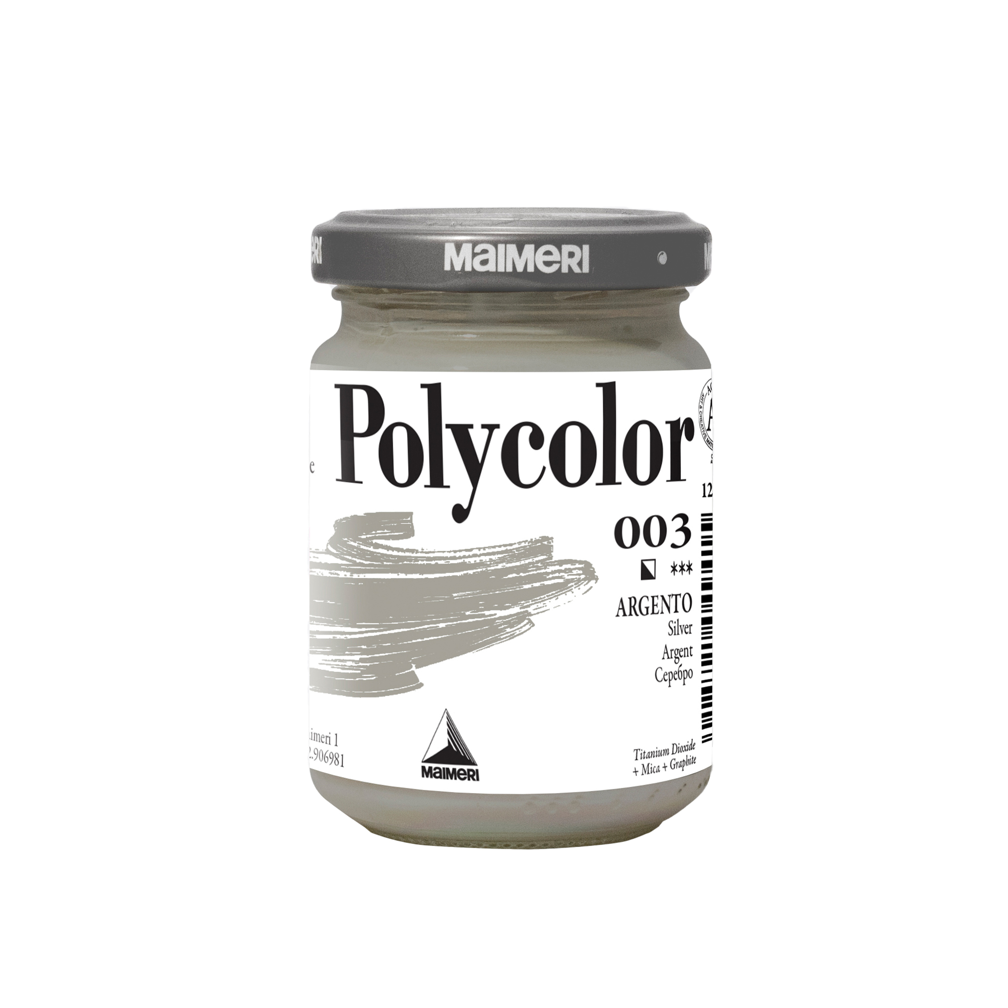Colore vinilico Polycolor - 140 ml - argento …