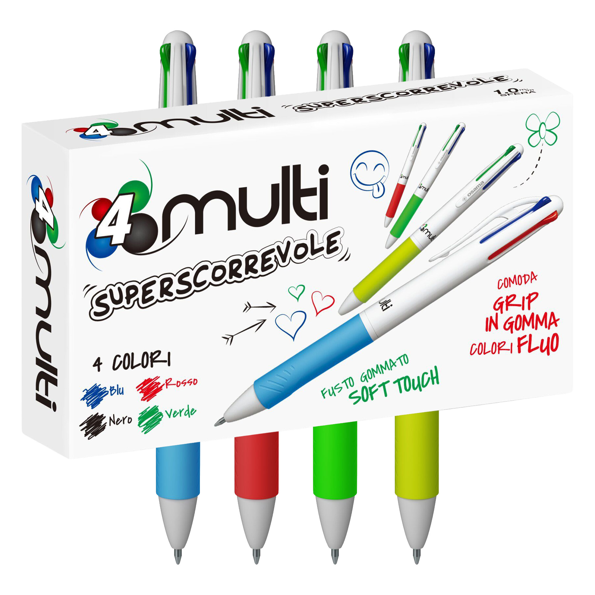 Penna a sfera 4 Multi Color - punta …