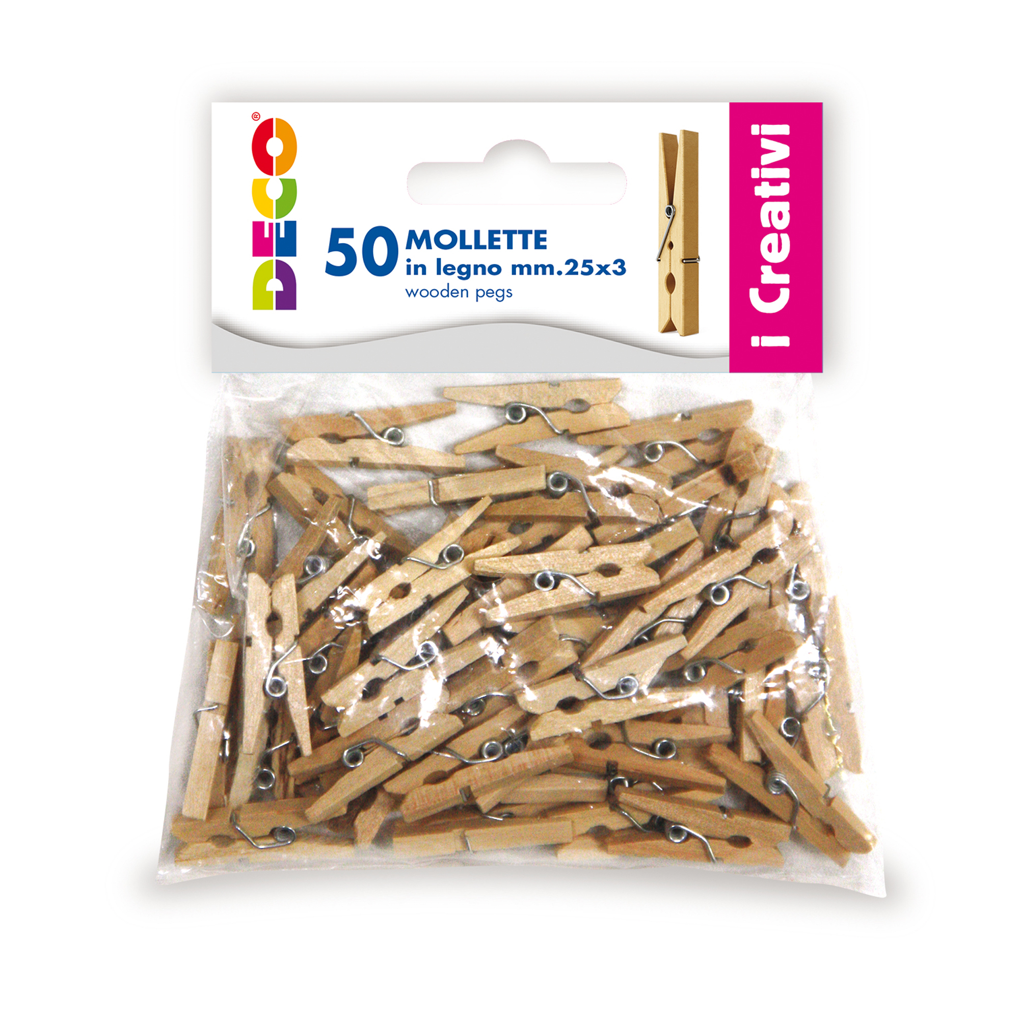 Mollettine mini - in legno - colore naturale …