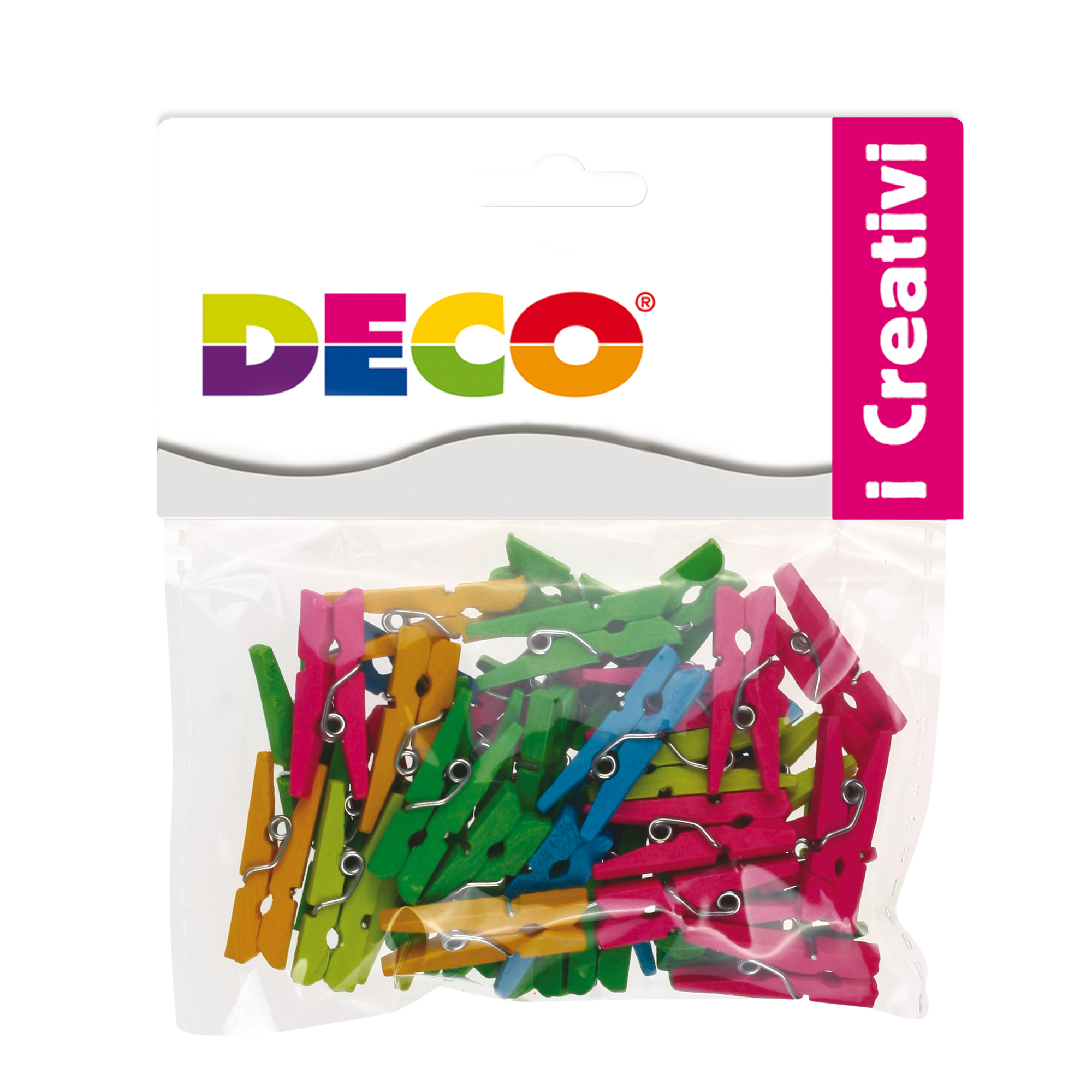 Mollettine mini - in legno - colori neon …