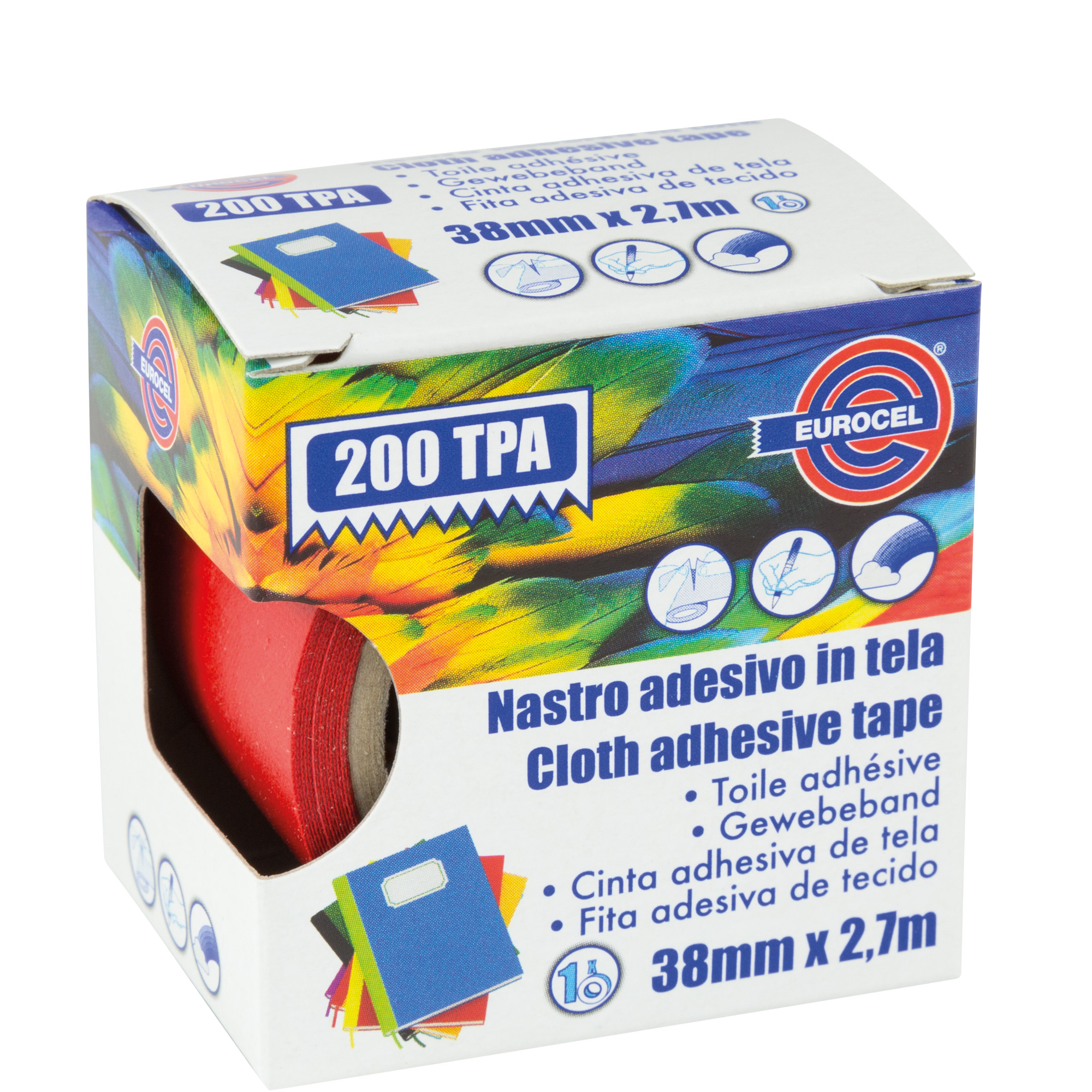 Nastro adesivo telato TPA 200 - 38 mm …