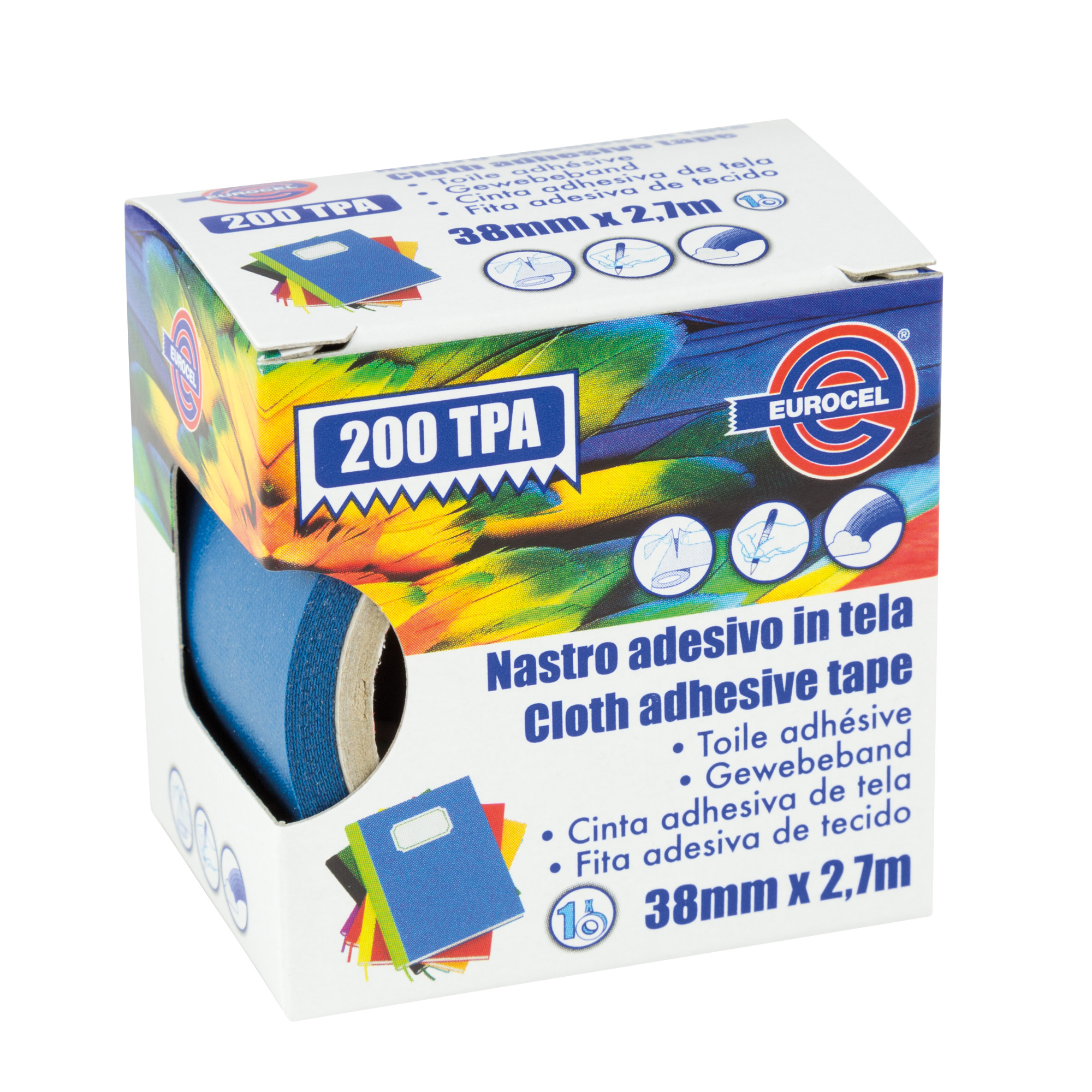 Nastro adesivo telato TPA 200 - 38 mm …
