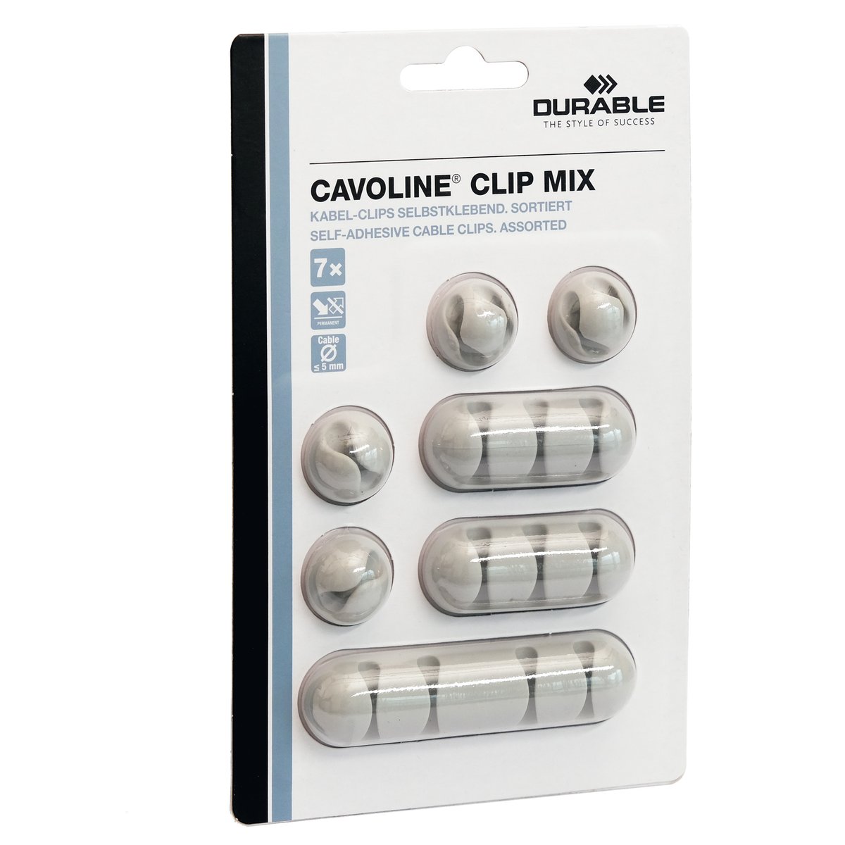 Mix Clip Cavoline fermacavi - adesivi - grigio …