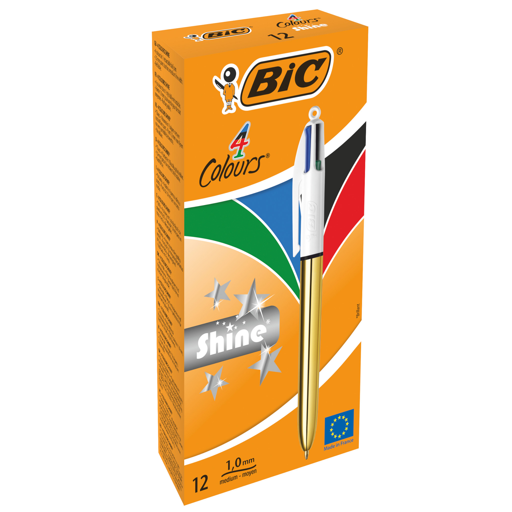 Penna sfera scatto multifunzione 4 Colors Shine - …