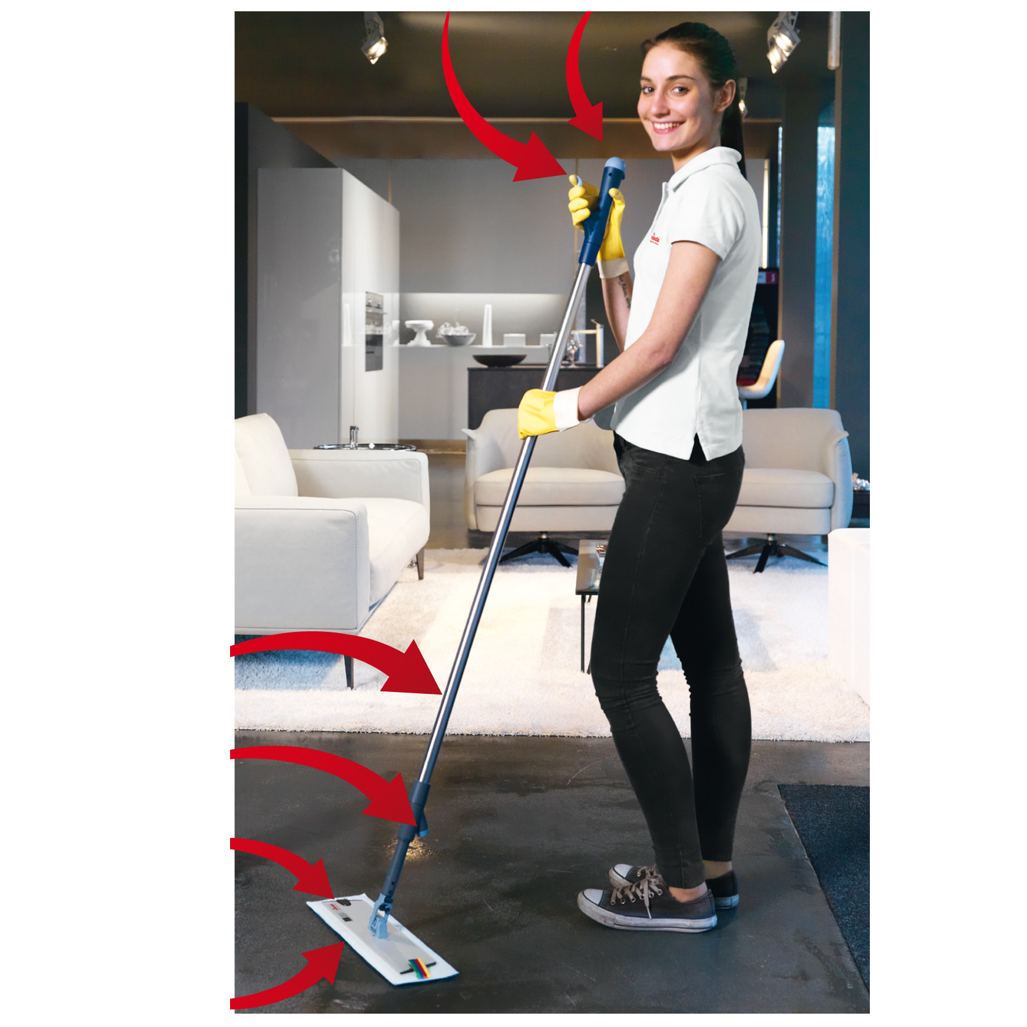 Kit completo sistema di pulizia Spraypro - manico …