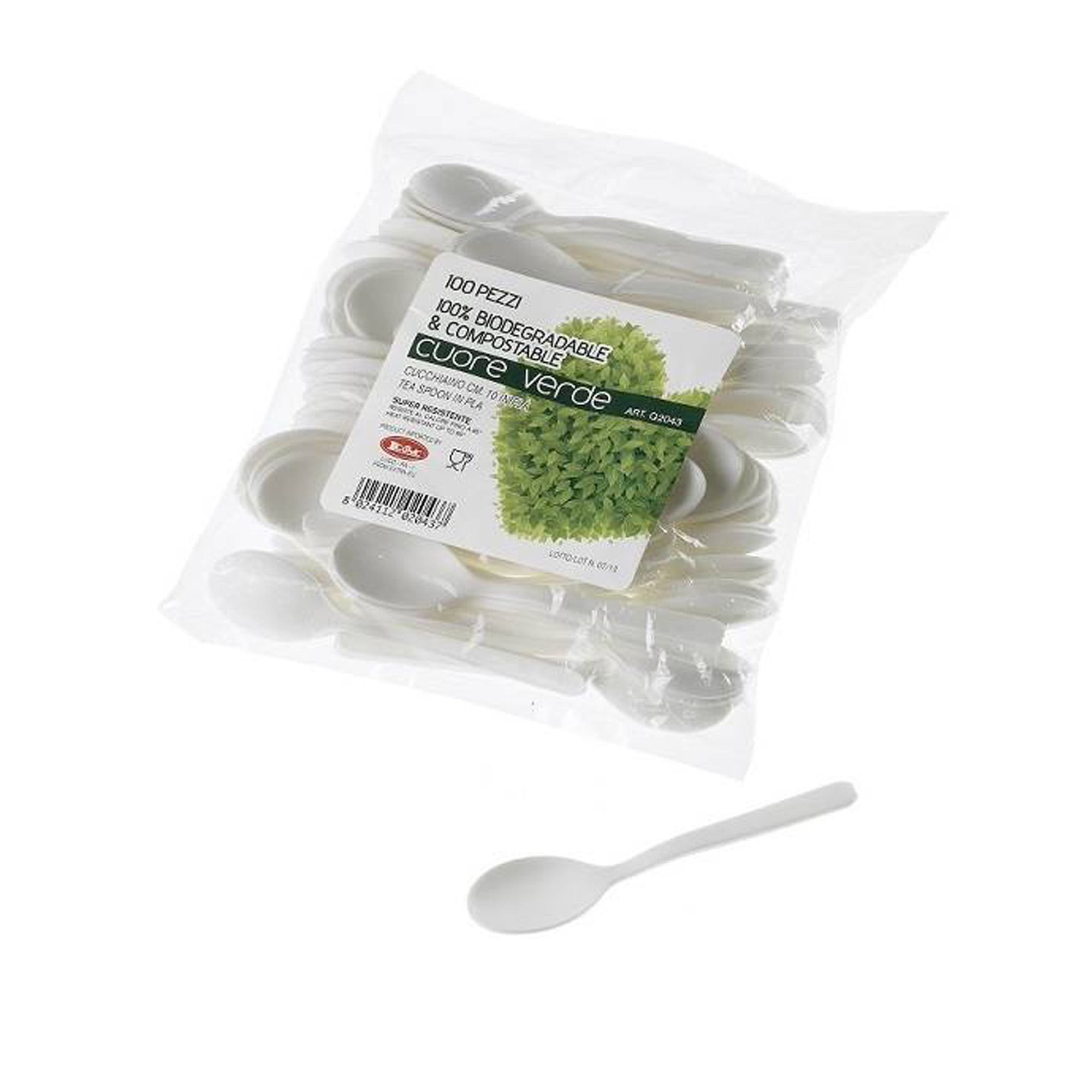 Cucchiaino monouso in CPLA - 10 cm - …