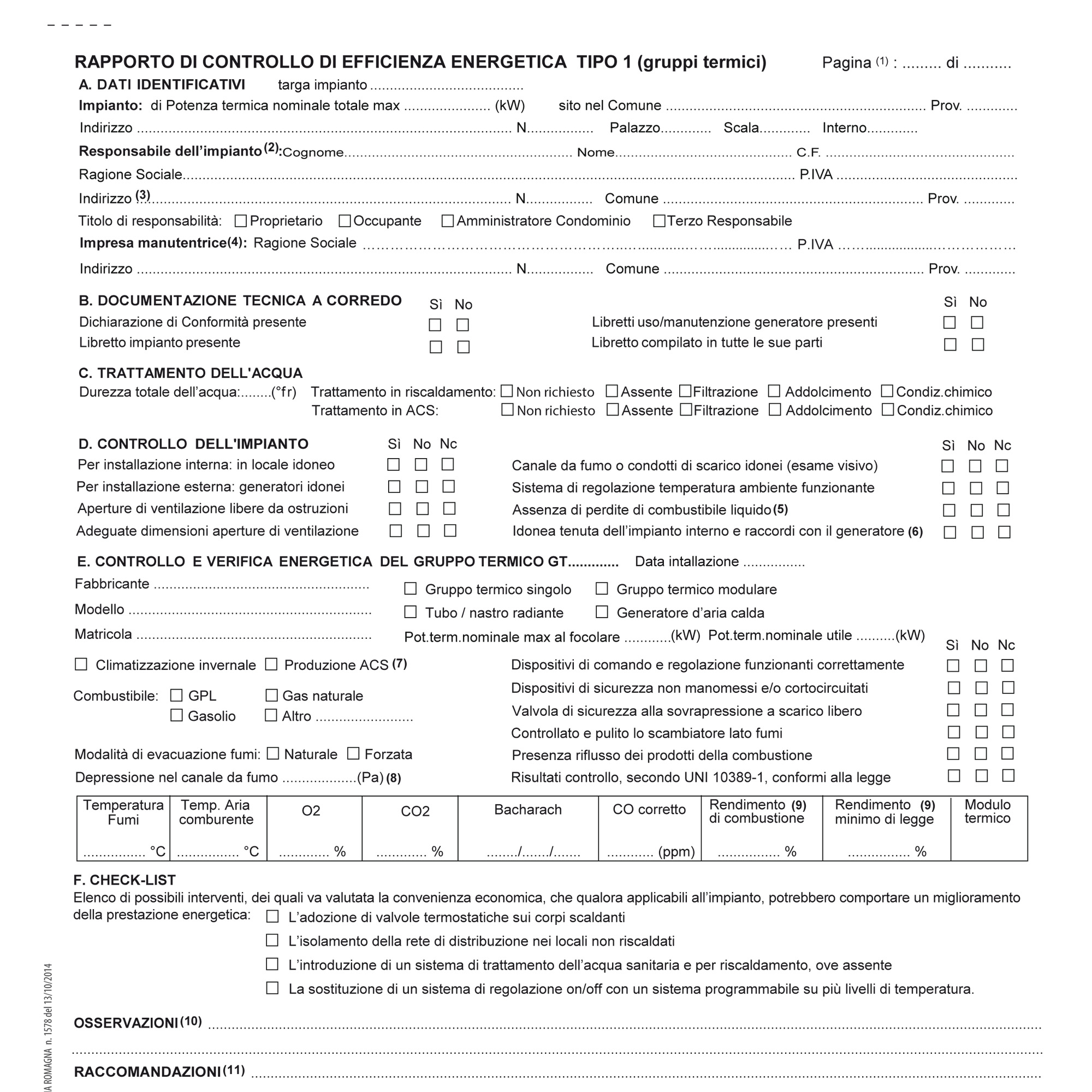 Rapporti controllo efficienza energetica reg. Emilia Romagna - …