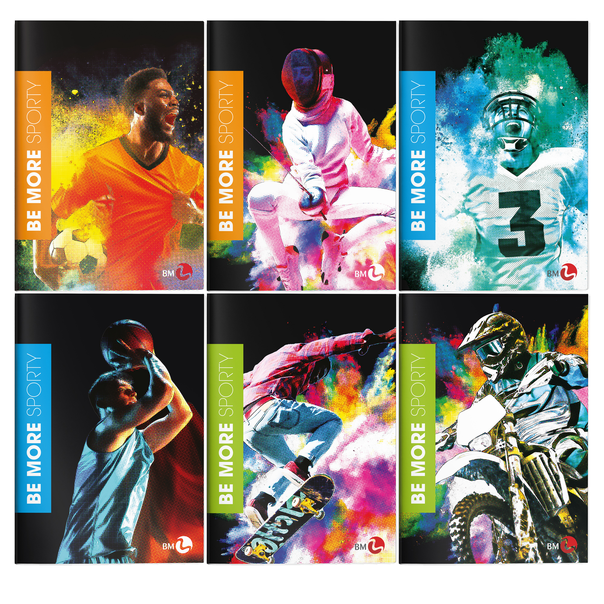 Maxiquaderno Be More Sport - A4 - rigo …