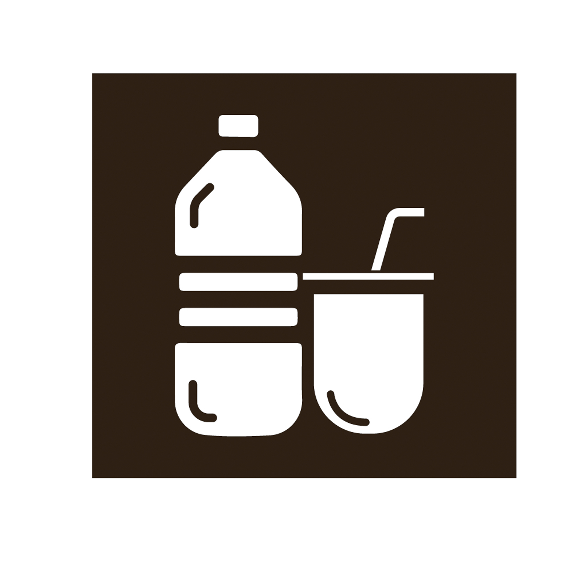 Etichetta adesiva raccolta differenziata - con icona "PLASTICA" …